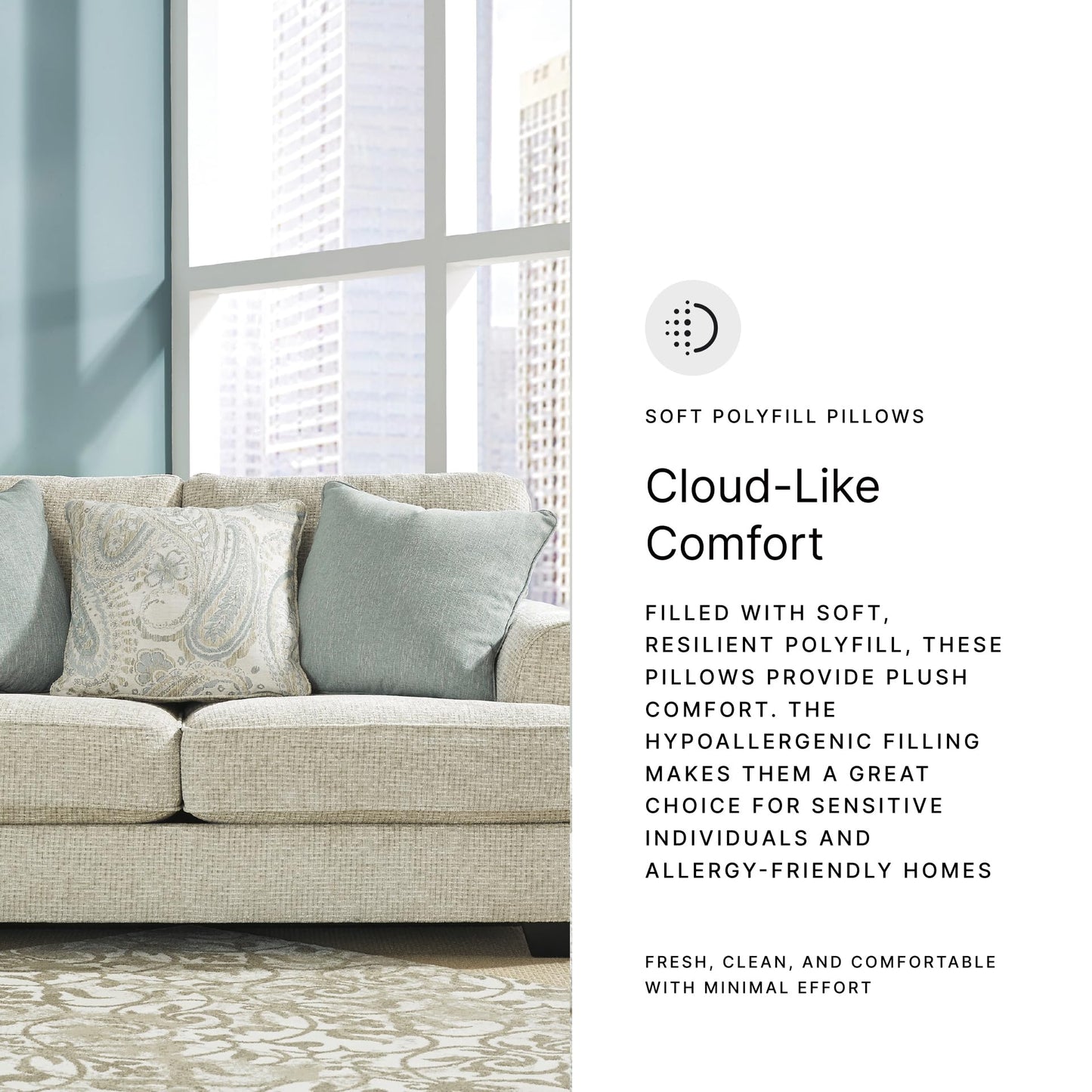 Signature Design by Ashley Monaghan Vintage Loveseat with Accent Pillows, Reversible Cushions and Rolled Arms, Beige