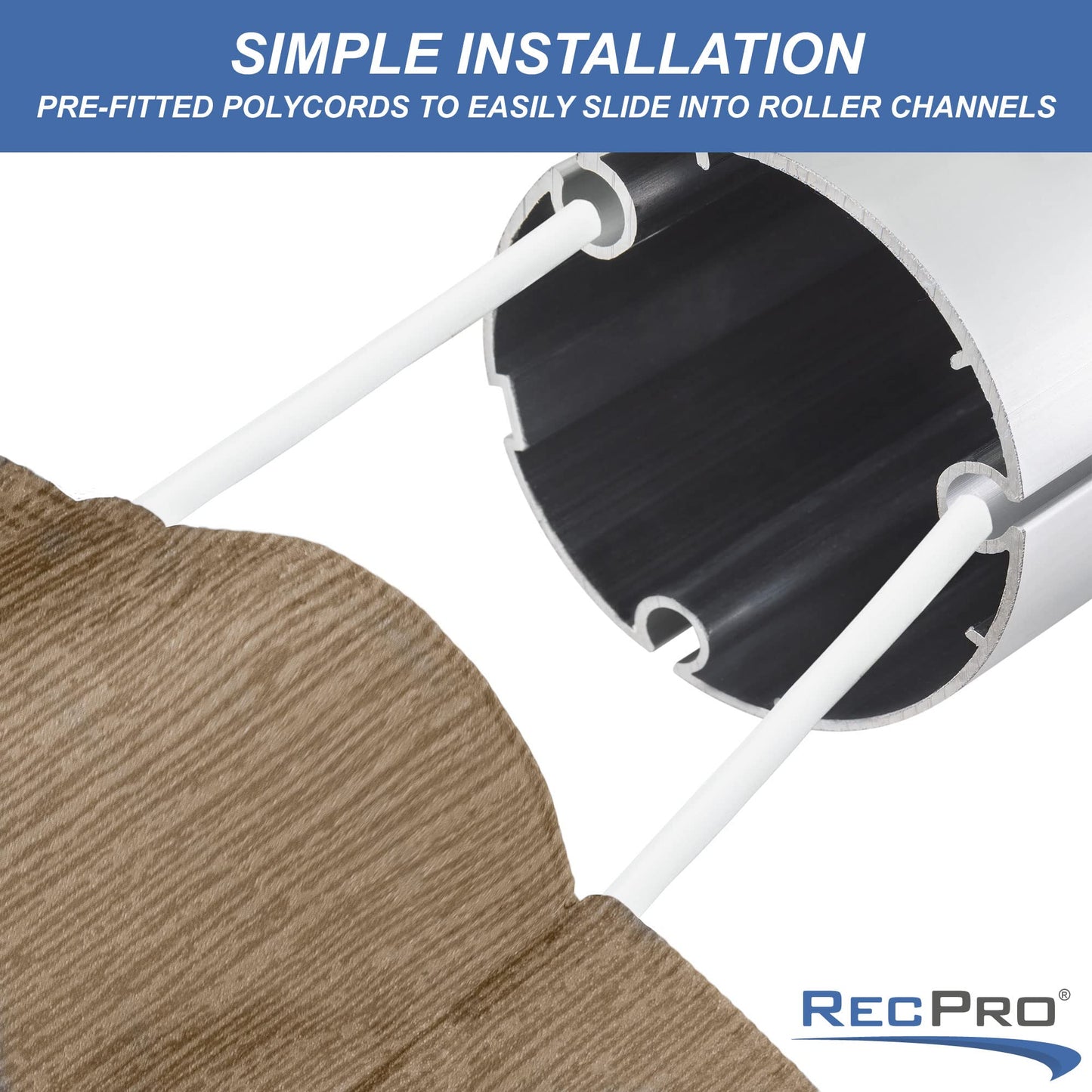RecPro RV Awning Fabric Replacement 20 Foot Camper Awning | Tan | Width Size Options | 8' (96") Length | Heat Sealed | 3 Year Warranty (20 Feet, Actual 19' 1")