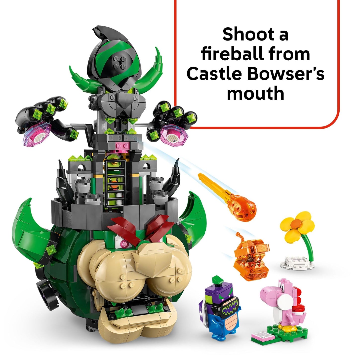 LEGO Super Mario Prince Florian & Castle Bowser Building Toy - Pretend Play Set for Boys & Girls, Ages 9+ - Building Blocks for Kids W/Digital Action & 4 Toy Figures - Gift Idea for Birthdays - 72042