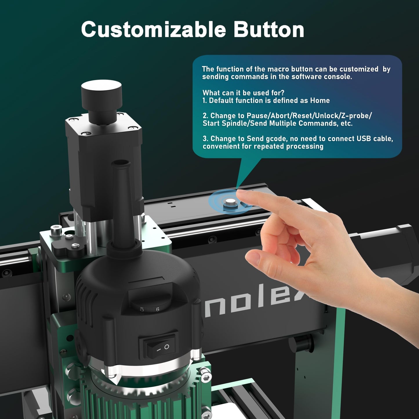AnoleX CNC Router Machine 3030-Evo Max, All-Metal XYZ Axis Dual Steel Linear Guides with 800W Trimmer Router, ideal for Cutting Aluminum, Brass, Stainless steel, Wood, Acrylic, MDF, Plastics