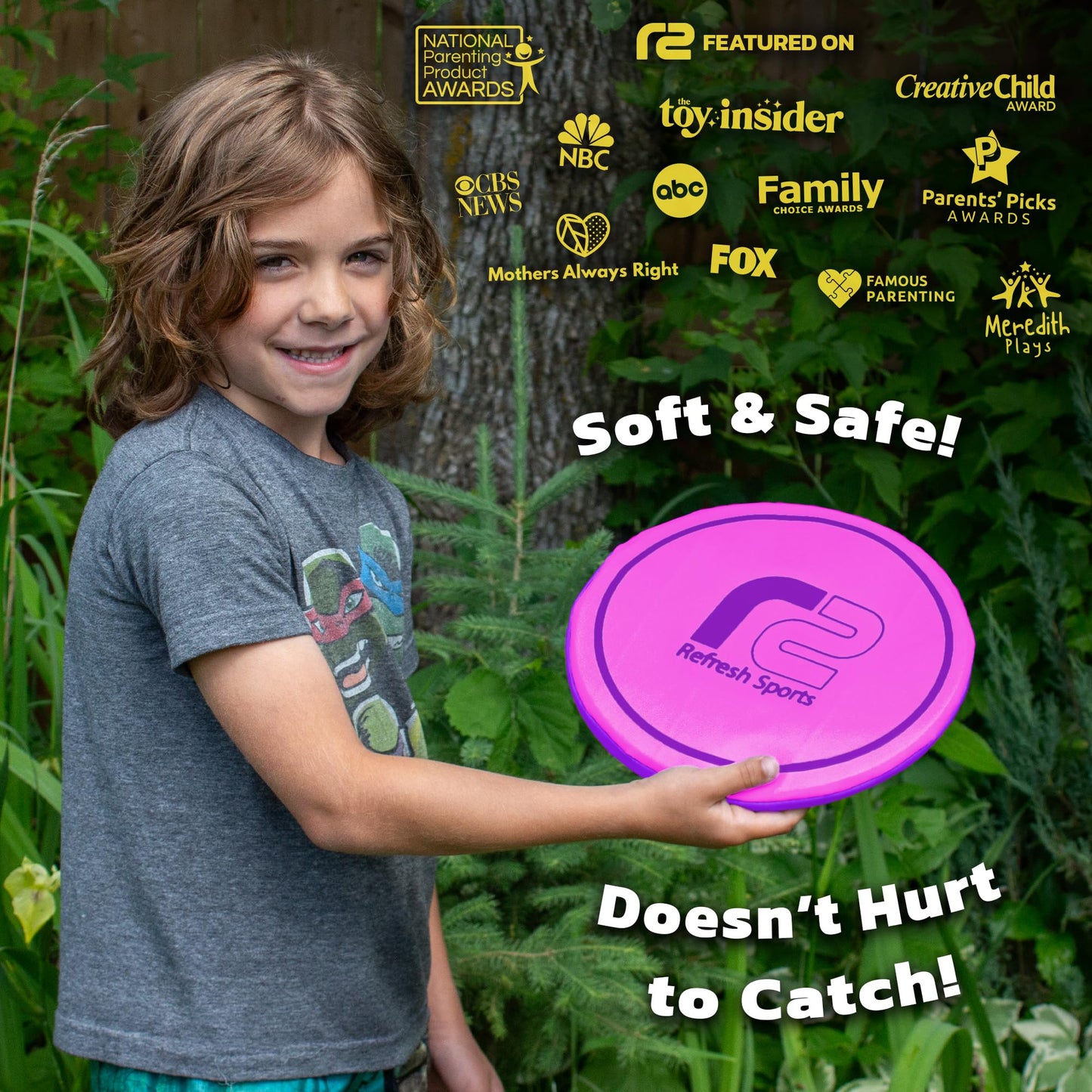 Soft Flying Disc for Kids - Best Girl Toys Age 4 & Up - Engaging Toy for 7 Year Old Girl Birthday Gifts - Summer Toys for Girls All Ages - Fun Sports Toy & Party Favors & Outdoor Toys Age 6-8