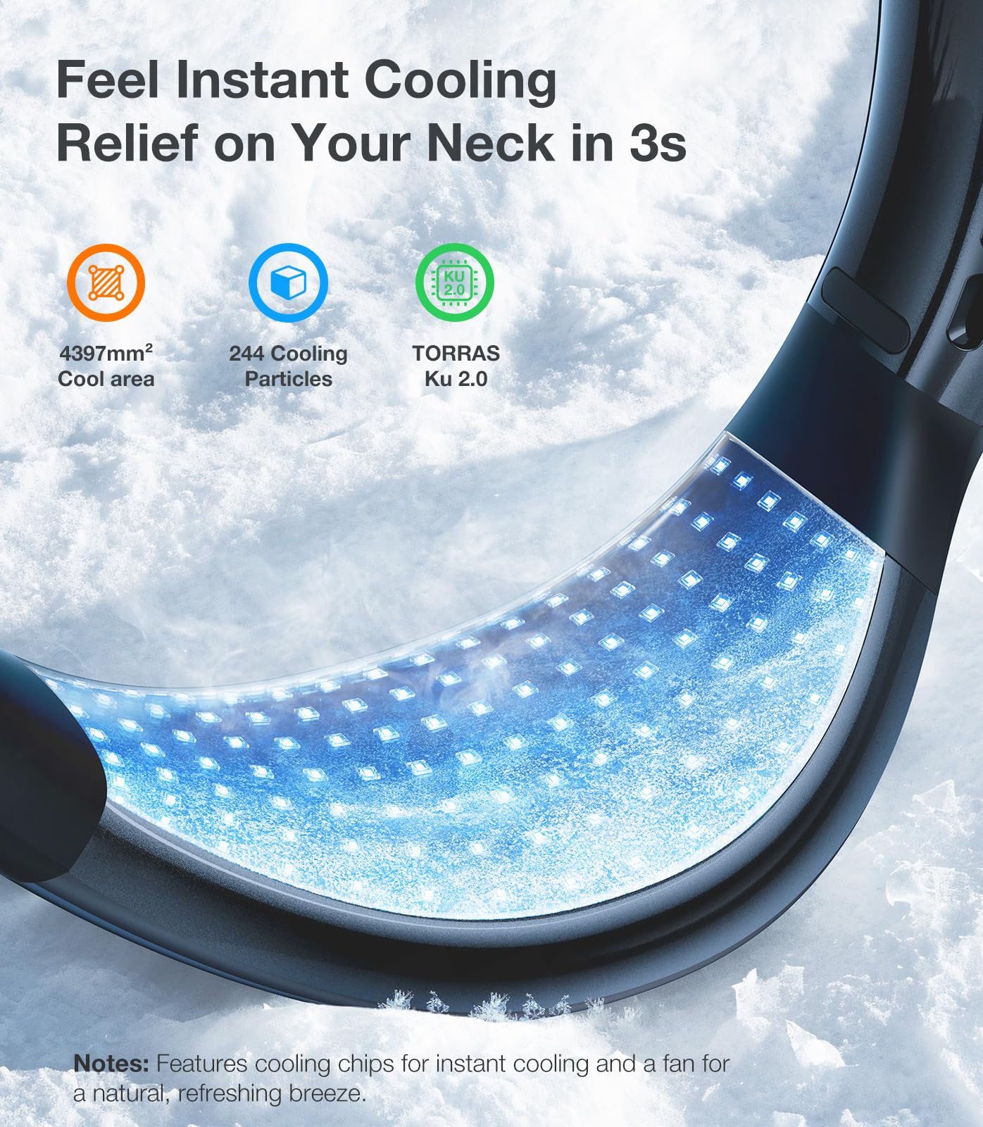 Ultra Long Life + Ultra Light Portable Neck Air Conditioner Set, Travel Essentials