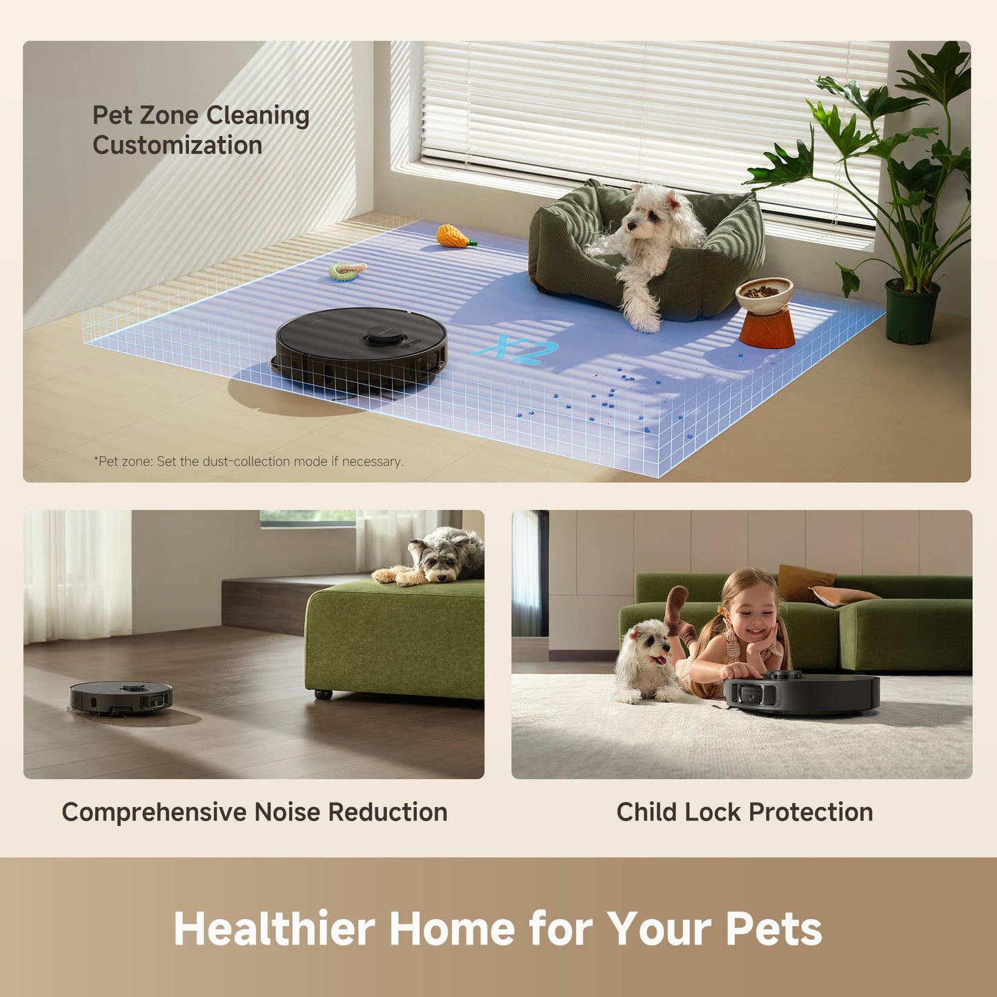 DREAME L40 Ultra Gen 2 Robot Vacuum and Mop with 25,000Pa Suction, Extendable Side Brush and Mop, All-in-One Self-Emptying & Cleaning Dock, Voice & App Control, Black