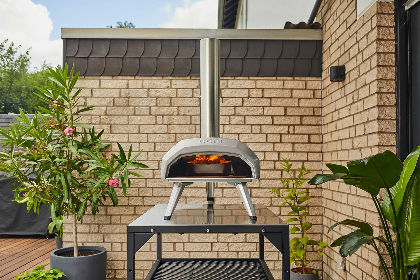 Ooni Karu 12 Outdoor Multi-fuel Pizza Oven Bundle - Includes Pizza Oven Cover, Oven Brush and Infrared Thermometer