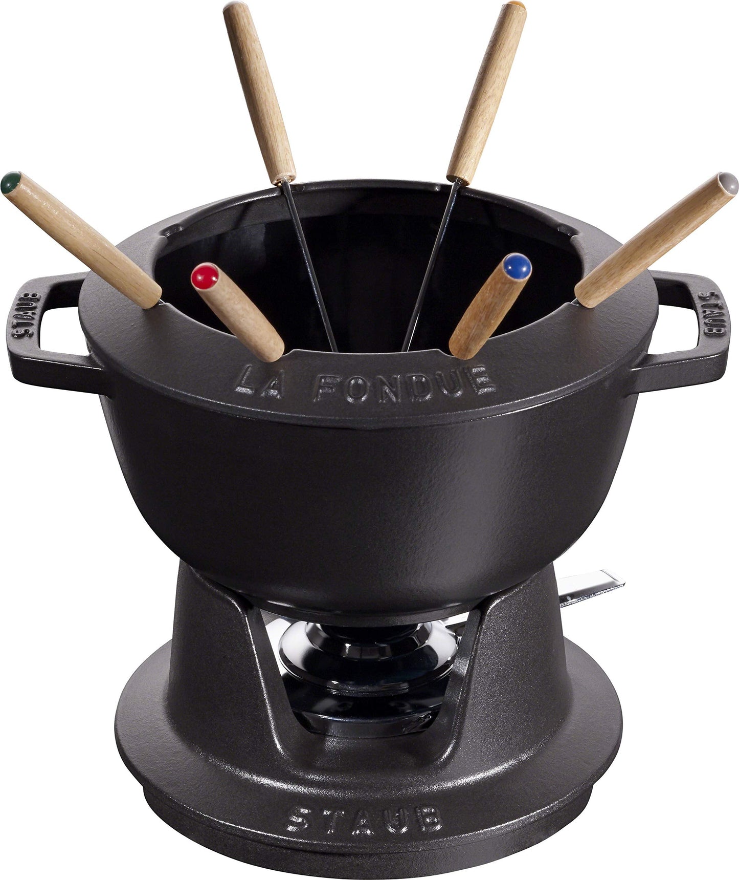 Staub Speciality 40511-972 Fondue Set, Black, 7.9 inches (20 cm), Cast Enamel, Pot, Authentic Japanese Product