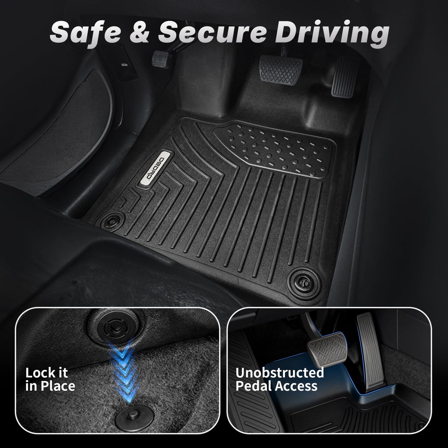 OEDRO Floor Mats Set Fits for 2026 2025-2021 Kia Sorento 6&7 Seats Gas Model(Not for Hybrid) Cargo Mat Back Seat Cover 2025 Sorento Automotive Accessories (Trunk Mat with Backrest Mat+Floor Mats)