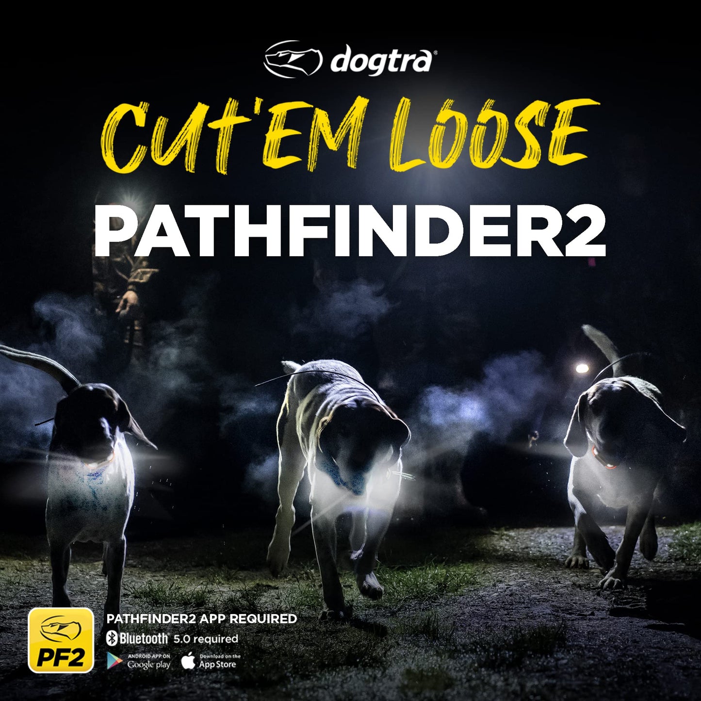 Dogtra PATHFINDER 2 MINI Additional Receiver Dog GPS Tracker e Collar Green LED Light No monthly fees Free App Waterproof Smartwatch control Satellite Real Time tracking long range Smartphone required