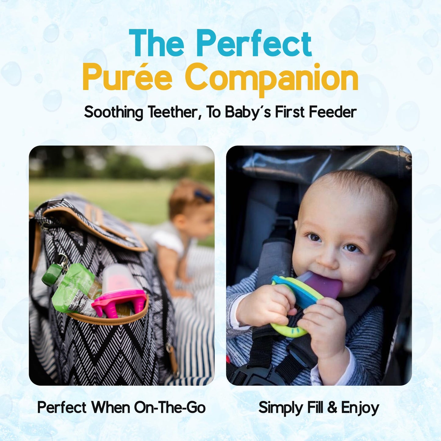 Teetherpop Fillable Freezable Teethers for Babies - Breastmilk Teether with Spill-Proof Sippy Slits – Teething Popsicle for Baby, Liquids & Purées, Cooling Teething Relief Feeder Pacifier - Pink Set