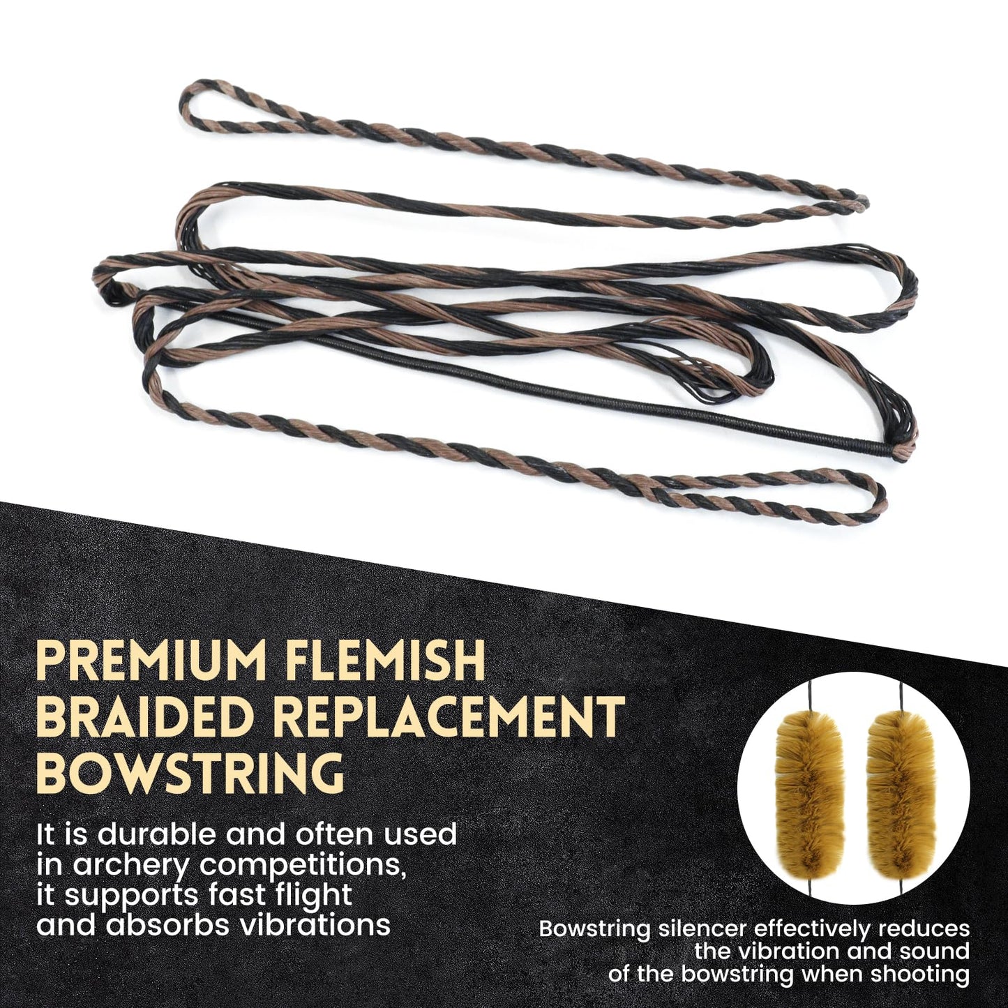 oubert Black Hunter Bow 60 Inch Archery Takedown Recurve Bow 20-60 Lbs Right Hand Hunting Bow with Stringer Tool Wooden Riser Archery Bow Set for Adults Shooting Practice (60LBS)