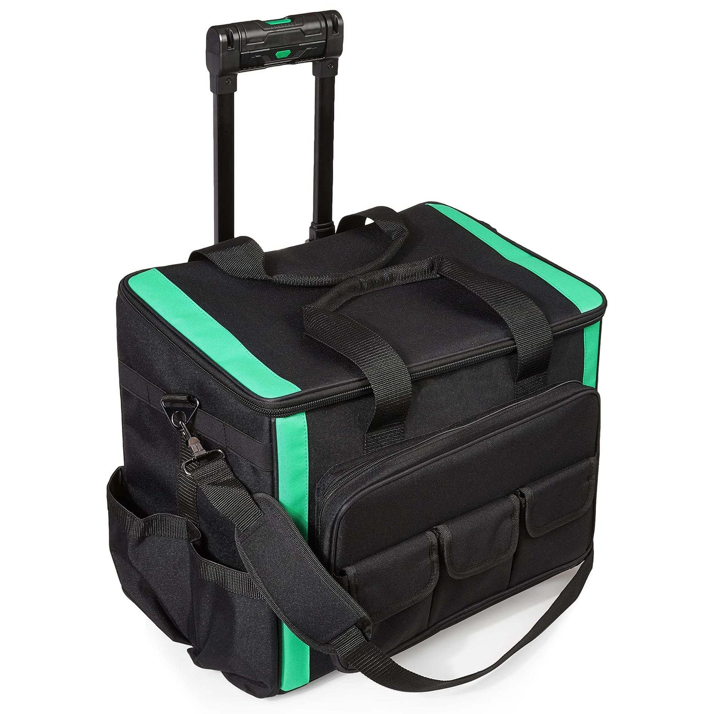 Amazon Basics Tool Rolling Bag, Black, 20 Pockets (Previously Denali Brand)