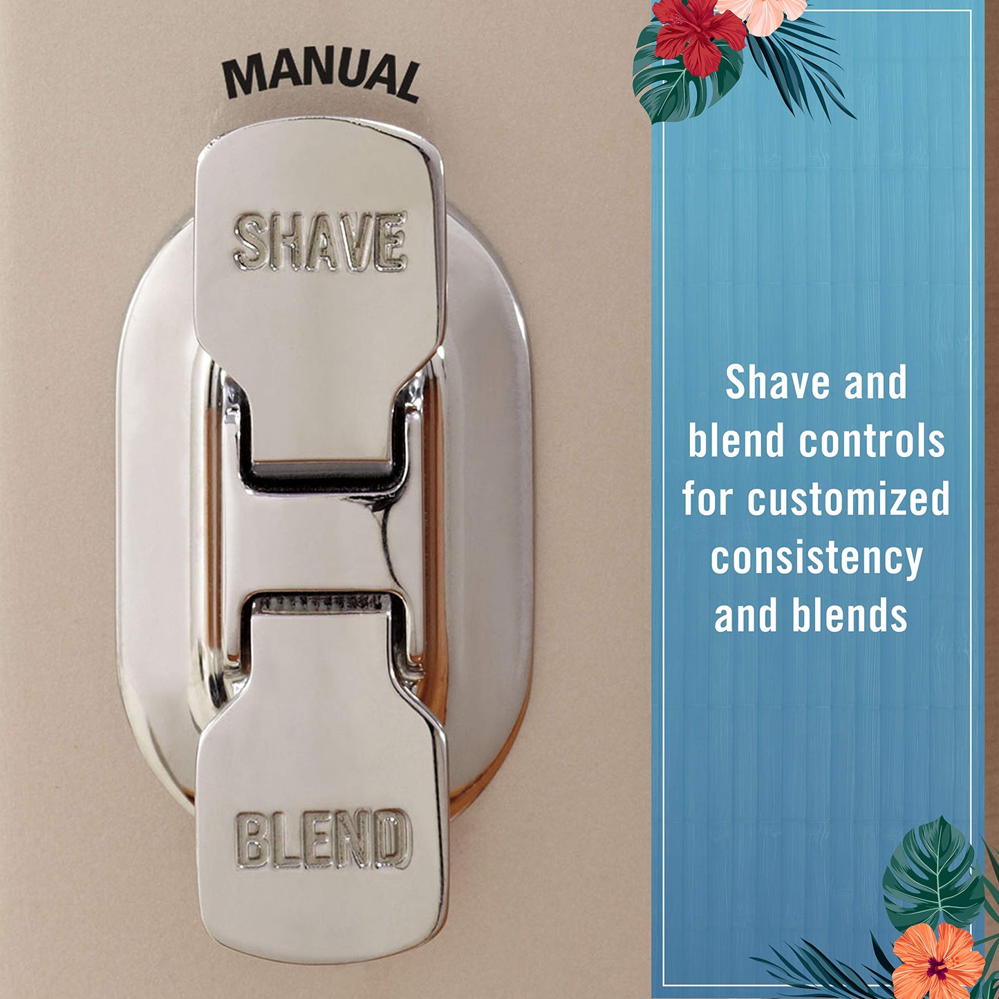 Margaritaville Bali Frozen Concoction Maker with Self-Dispensing Lever Automated Drink Mixer for Smoothies Margaritas Daiquiris and Colada 60 oz. Jar Gray