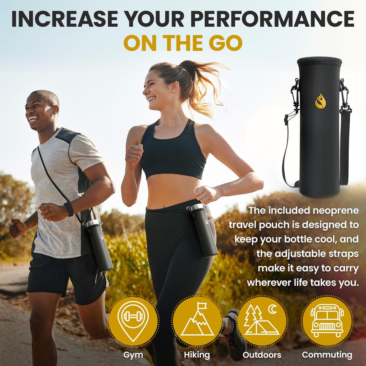 Hydrogen Water Bottle Generator, Up to 6500 PPB Molecular Hydrogen, Independently Lab Tested, SPE/PEM Technology, 12-Hour Retention, 9.5 oz Portable Bottle for Home, Gym, Travel & Office