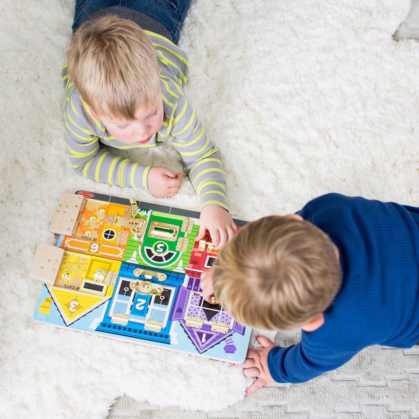 Melissa & Doug Latches Wooden Activity Board - Montessori Busy Board for Preschool Toys, Sensory Toys for Kids, Learning Resources for Ages 3+