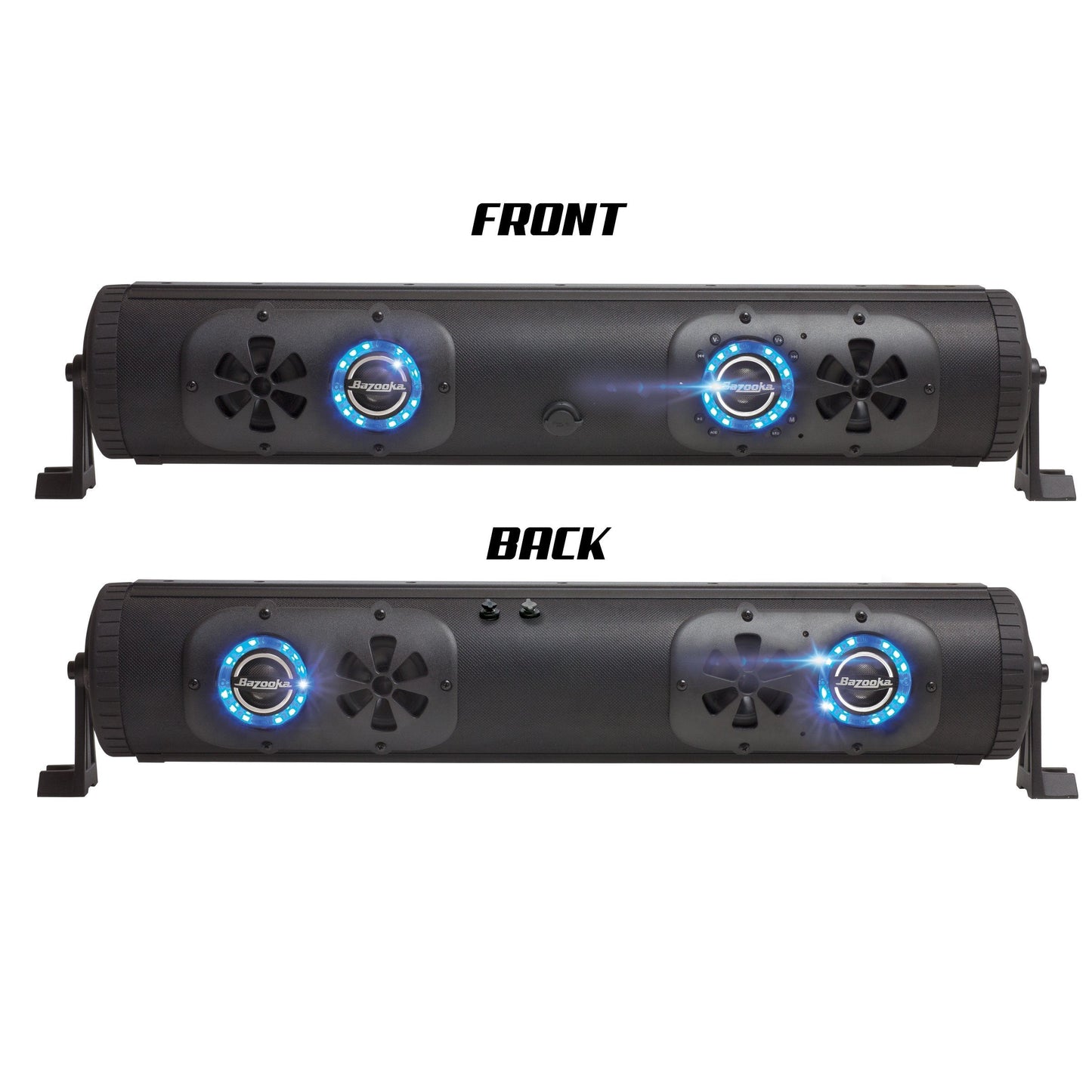Bazooka 24 Inch Double-Sided Bluetooth G2 Party Bar Speaker System & LED Illumination System for Off Road, Golf Cart, Marine, and Outdoor | BPB24-DS-G2