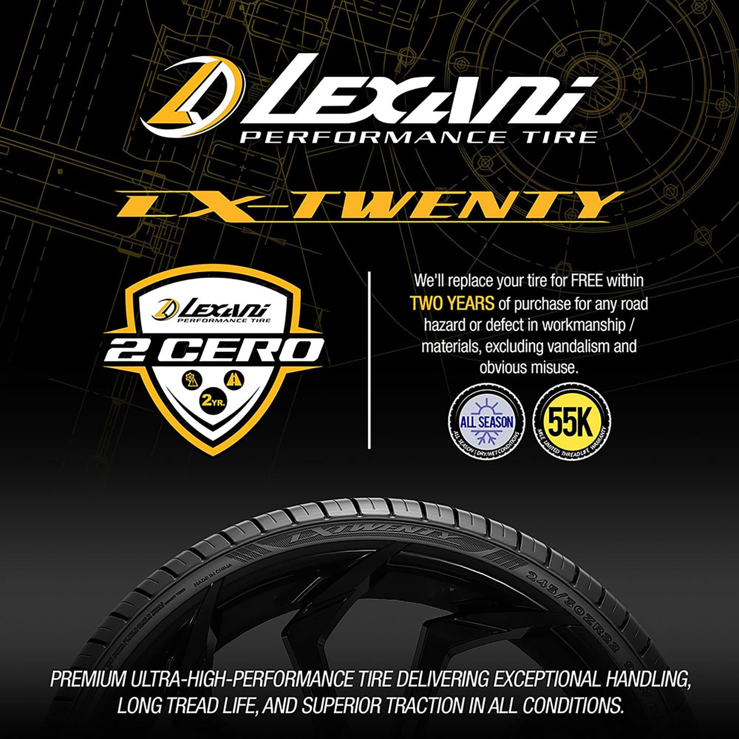 Lexani LX-Twenty 305/25ZR22 103Y XL