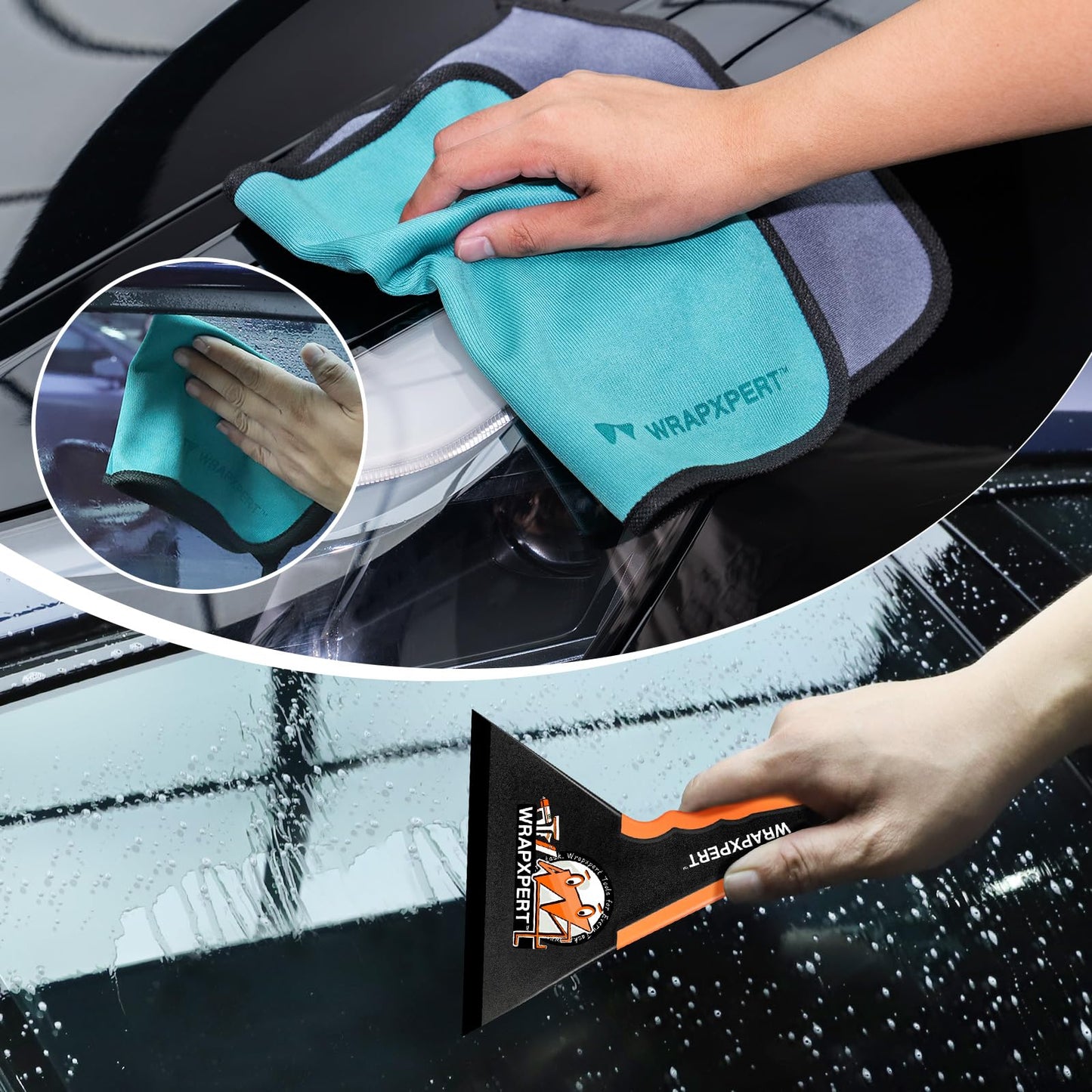 WRAPXPERT Vinyl Wrap Tool Kit with Heat Gun for Car Wrapping, Vehicle Vinyl Wrap Tools with Squeegee, Knife, Gloves, Magnets Holder, Car Wrap Tools Window Tint Tools for Auto Film Installation