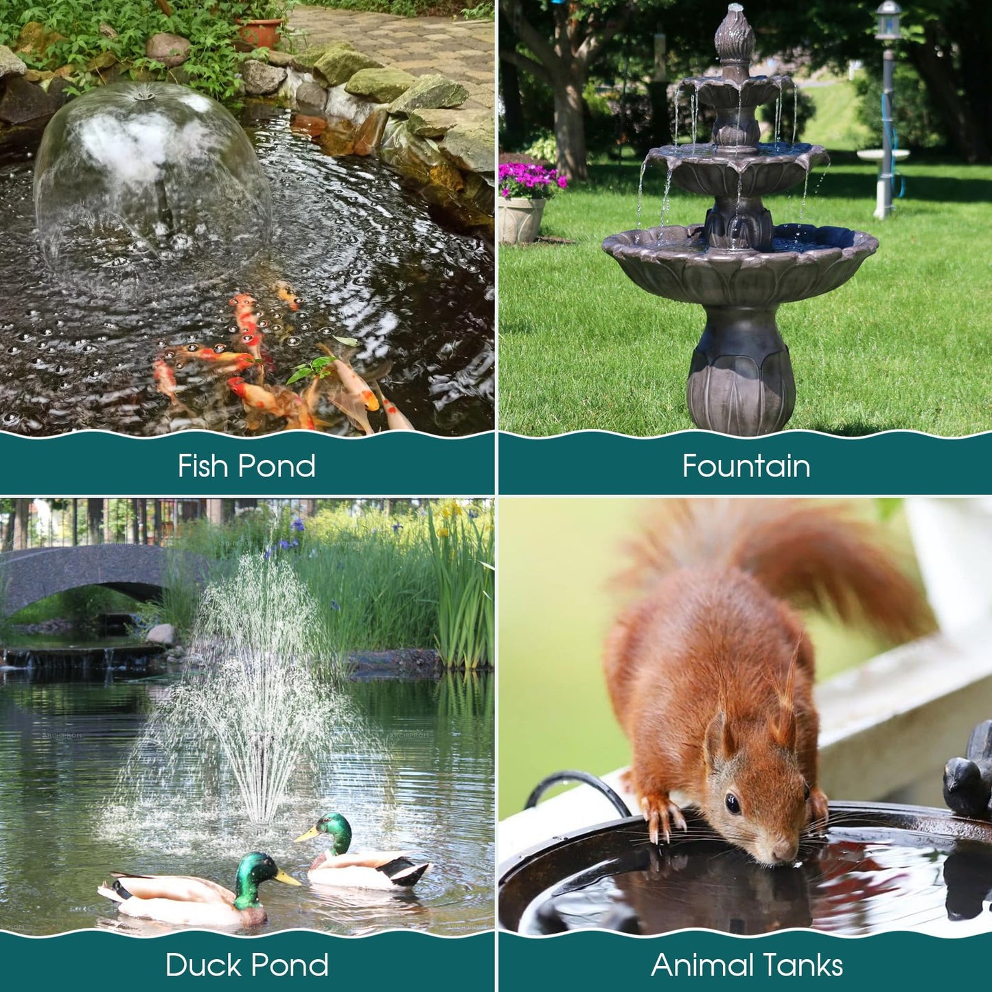Antfraer 55W Solar Pond Filter, Solar Fountain Pump with Pond Filter Kit Adjustable Flow, Pond Filter Box with Filter Medias for Outdoor Ponds Fish Tank Pool Waterfall Koi Pond Water Features