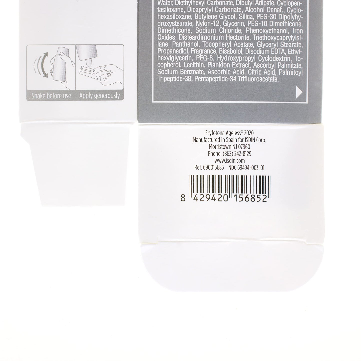 ISDIN Suncare Bundle Non-Tinted & Tinted Sunscreen | Eryfotona Actinica Mineral Sunscreen | Eryfotona Ageless Mineral