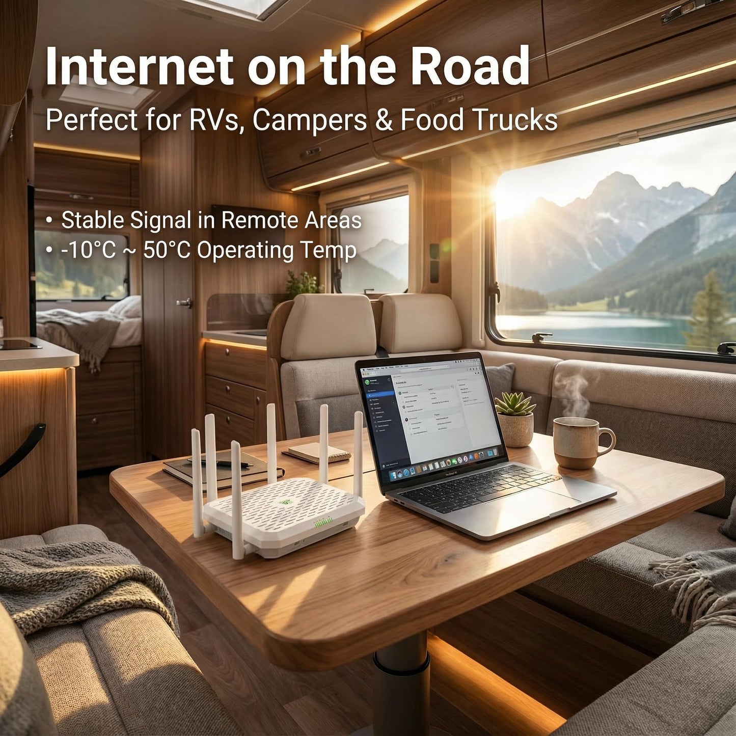 InHand Networks 5G Router BE4200 WiFi 7 Cellular Router,Certified by Verizon,AT&T,T-Mobile,Dual SIM Failover, AI-Driven Cloud Managed,2x2.5GbE Ports,Internet for RV,Mobile Business,Rural Home & Office
