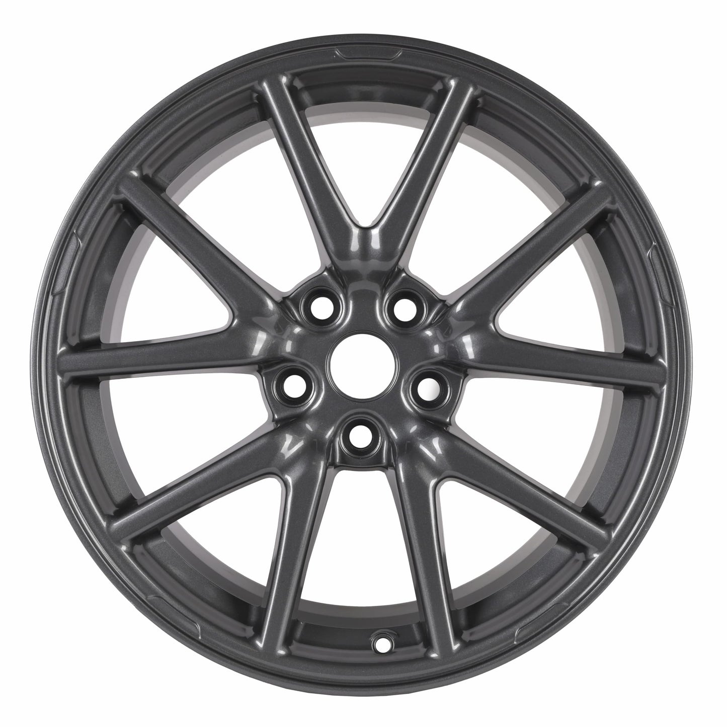New 18 Inch Rim Wheel For Tesla Model 3 | OEM Style Aluminum Alloy for 2017 2018 2019 2020 Models | 18x8.5" | Direct Fit - OE Factory Rim for 104422100A 104422100B 104422100C Replacement Rims