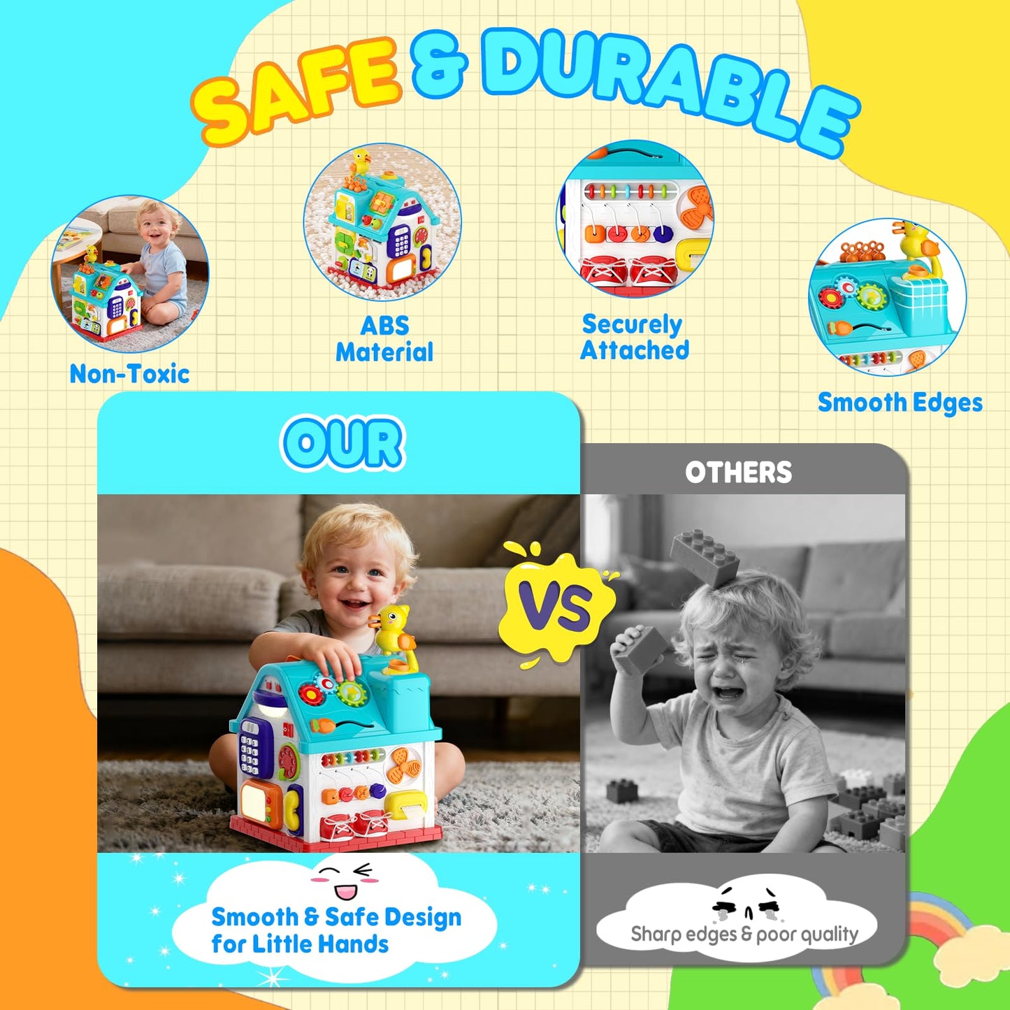 Toddler Toys for 1 Year Old Girl & Boy Gifts, Christmas &1st Birthday Gifts Toys for Ages 0-2, 20-in-1 Musical Learning House Baby Toys 6-12 12-18 Months, Montessori Sensory Toys for Toddlers 1-3