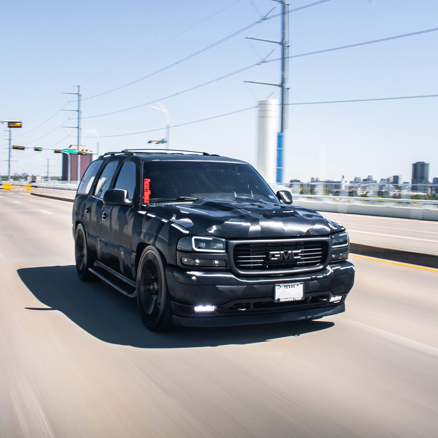 VViViD+ 2020 Edition Black Stealth Large Sized Pattern Camouflage Vinyl Car Wrap Roll (50ft x 5ft) Self Adhesive Film Air Release Technology, Scratch Resistance, Protective Liner, Bubble-Free