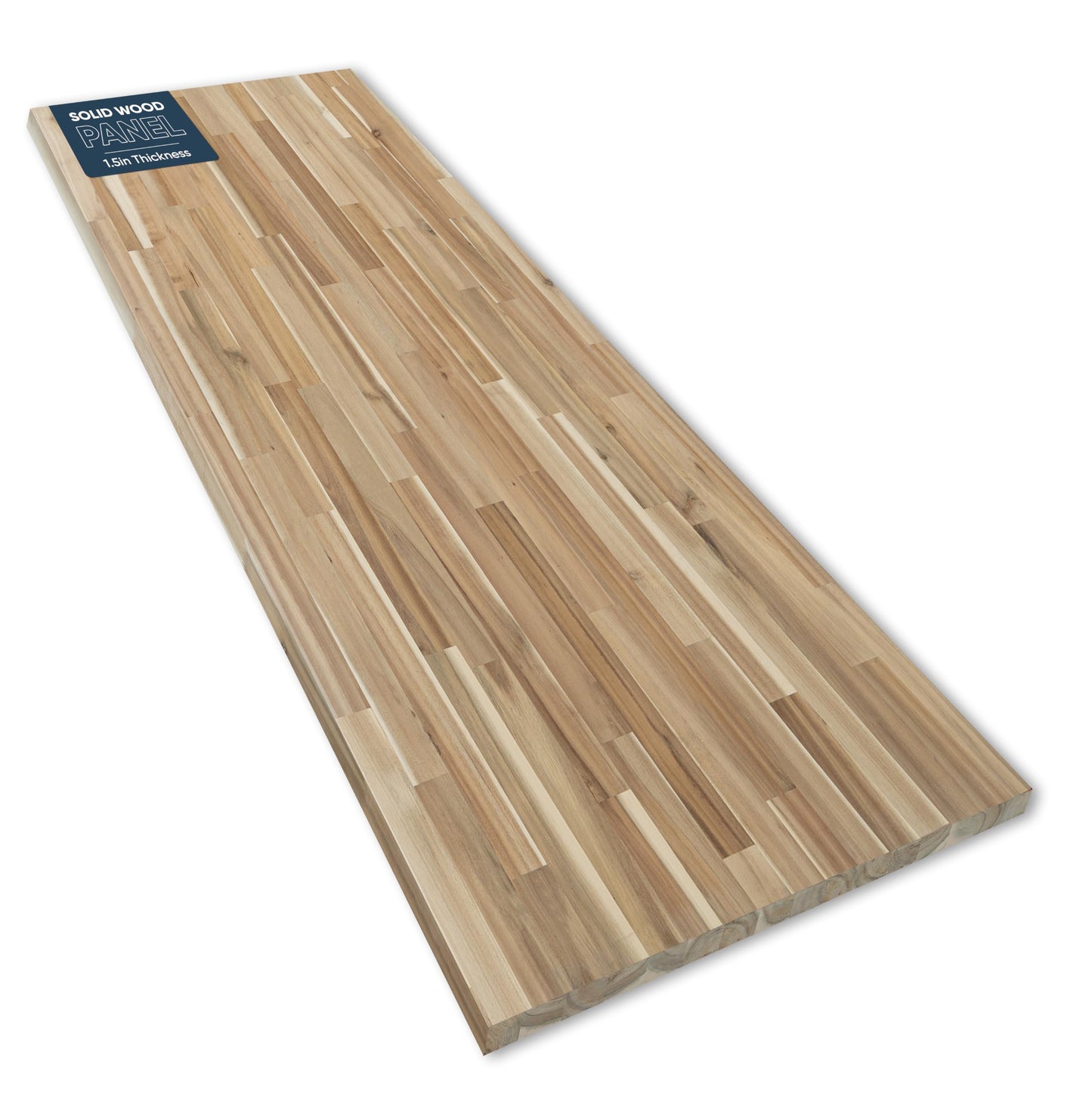 AllForWood 60''L x 25''W x 1.5''Th Acacia Premium Solid Wood Butcher Block Countertop, Butcher Block Table Top for DIY Washer Dryer/Island/Kitchen Countertop (Unfinished)