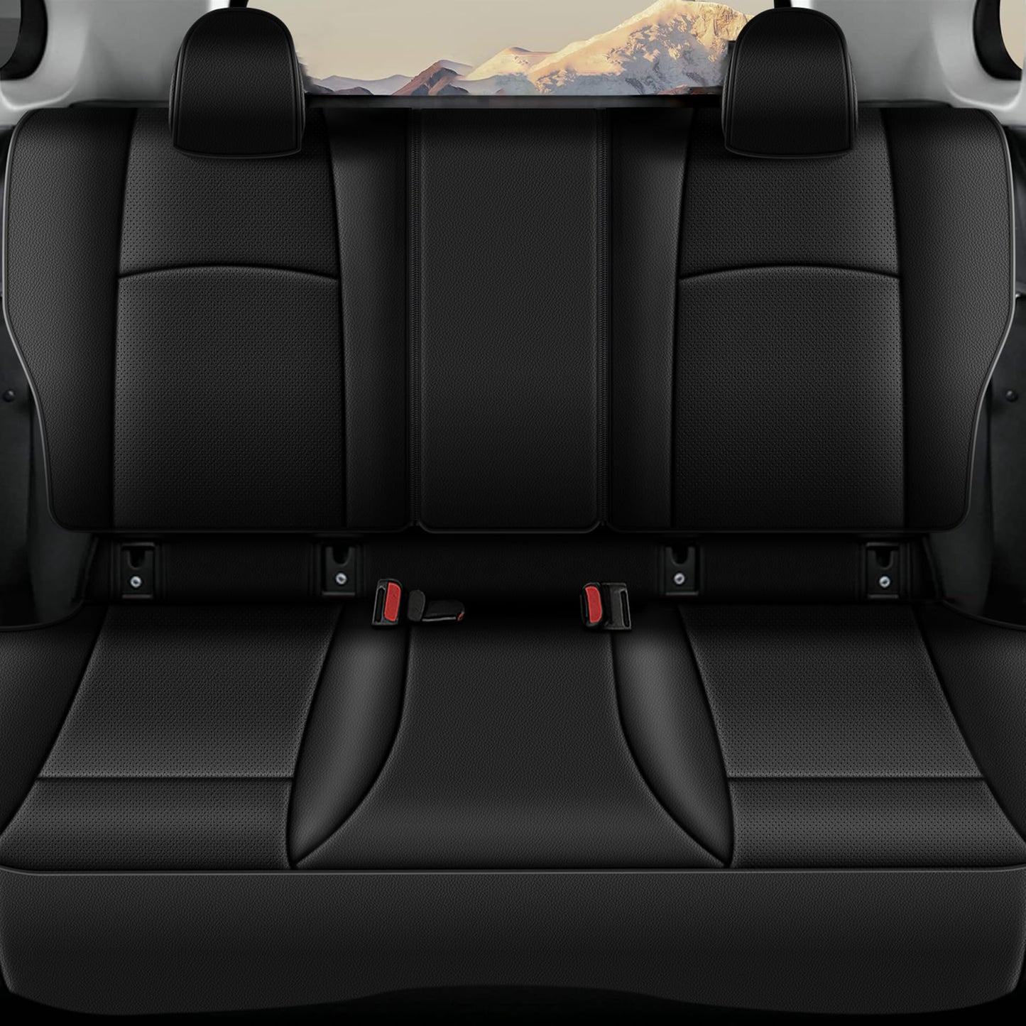 AOMSAZTO Car Seat Covers for Toyota Corolla 2020 2021 2022 L,LE, Car Seat Cover Full Set Waterproof, Custom Fit Full Set Faux Leather Black