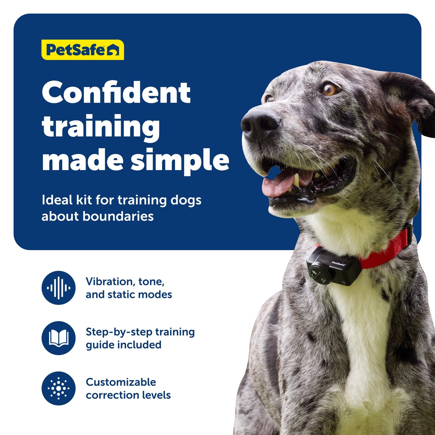 PetSafe Wireless Pet Containment System - Original Wireless Electric Fence for Dogs - Covers Up to 1/2 Acre - for Pets 8lb+