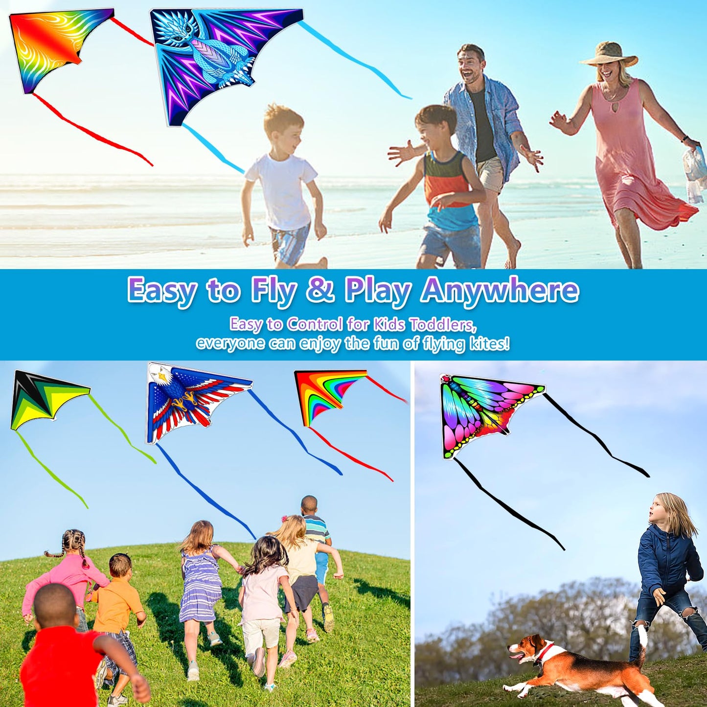 8 Pack Mini Kites for Boys Girls 3-5 6 7 8 Gifts & Party Favors, Finger Launcher Kites Bulk Easy to Fly Ejection Kite for Kids Teens Ages 4-18 Beach Graden Backyard Yard Outdoor Flying Toys