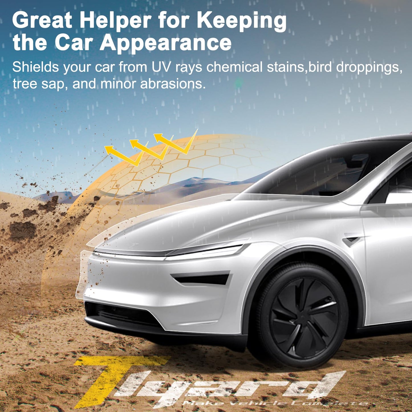 Tesla Model Y Juniper 2026 2025 Full Coverage Paint Protection Film Kit, Pre-Cut Scratch-Resistant Shield PPF Kit, Juniper Accessories 2025 Scratch Protector Exterior Sun Protection