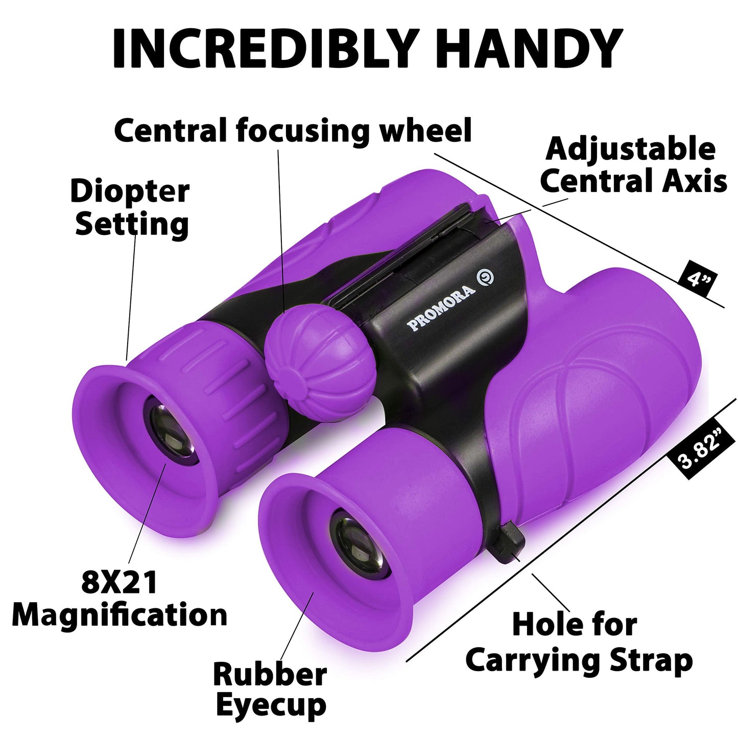 Binoculars for Kids – Perfect Toy for Little Boys and Girls – Extensive Set Incl. Magnifying Glass & Compass – Powerful Magnification 8X21 – 3 to 12 Year Old Kids for Toddler