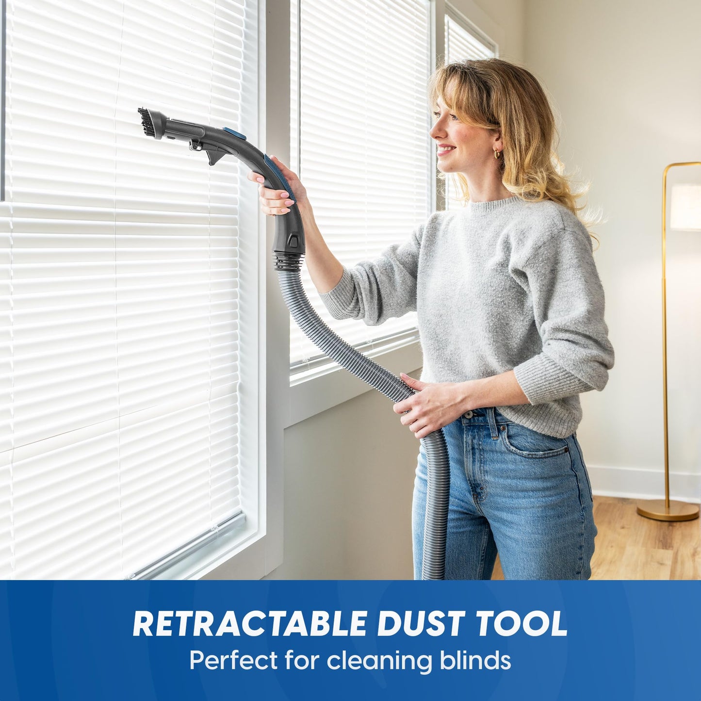 Vacmaster CC0501 Ultra Silent Bagless Canister Vacuum Powerful Cleaner with HEPA Filtration, One-Touch Release Dust Cup, Built-in Dust Tool & Retractable Cord for Low-Pile Carpet and Hard Floor