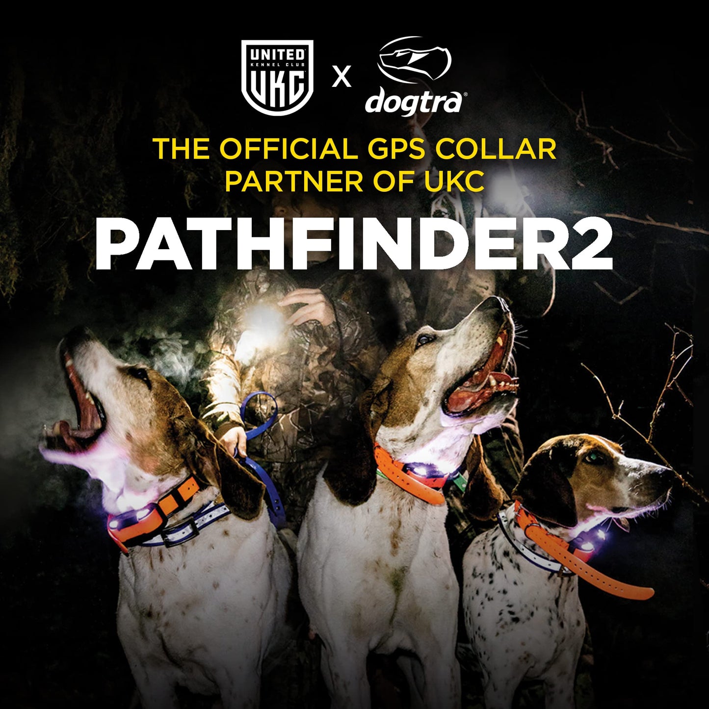 Dogtra Pathfinder 2 GPS Tracker e Collar + Titanium Enhanced Contact | 9 Mile, LED Light, No Monthly Fees, Waterproof, Smartwatch Control, Satellite Tracking, Multiple Dogs, Smartphone Required