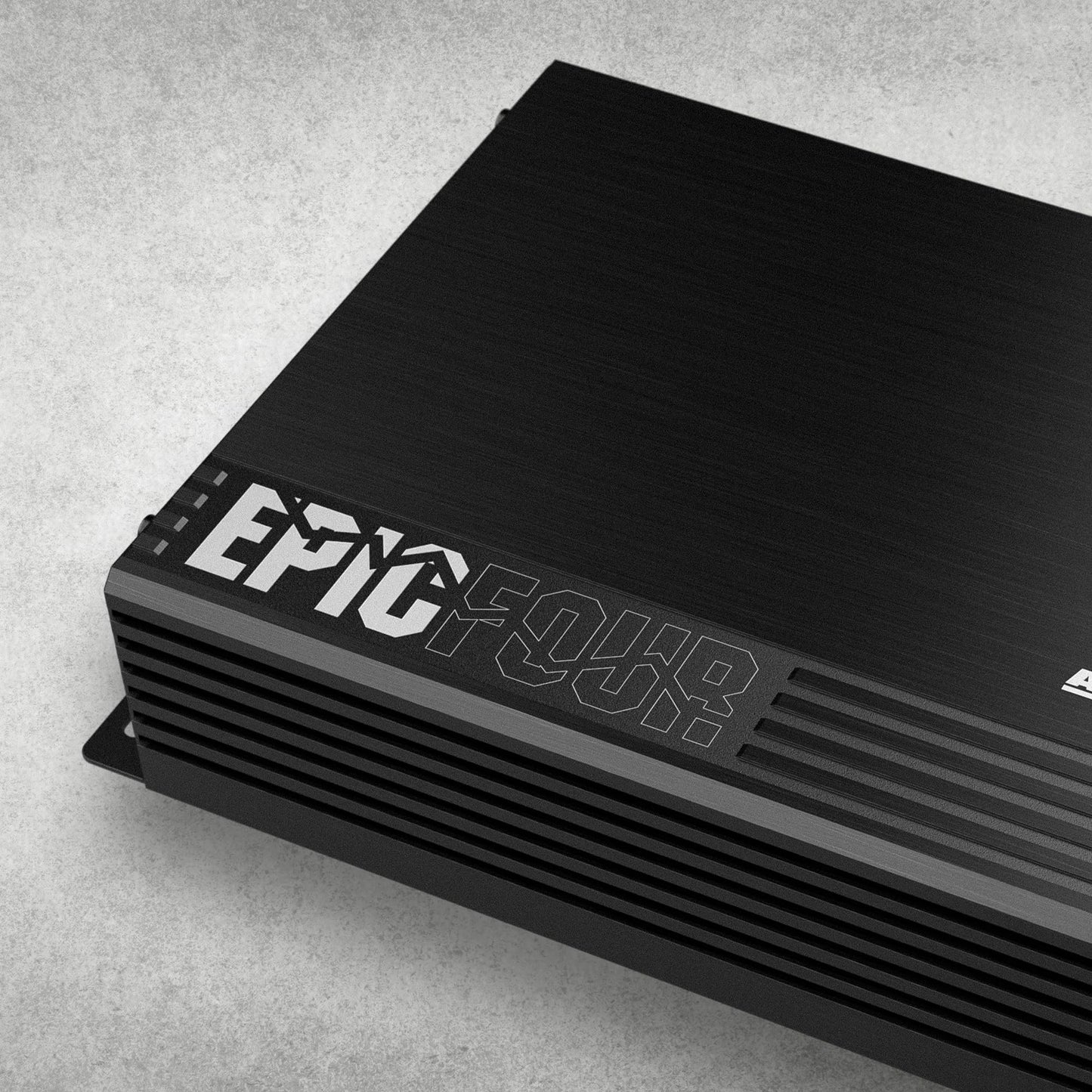 AudioControl EPICFOUR 4-Channel Amplifier Car Audio 800W RMS, Compact Digital Class D, High/Low Pass Crossover, RCA Line Level Inputs for Aftermarket Radios, Epicenter Link, Smart Auto Protection