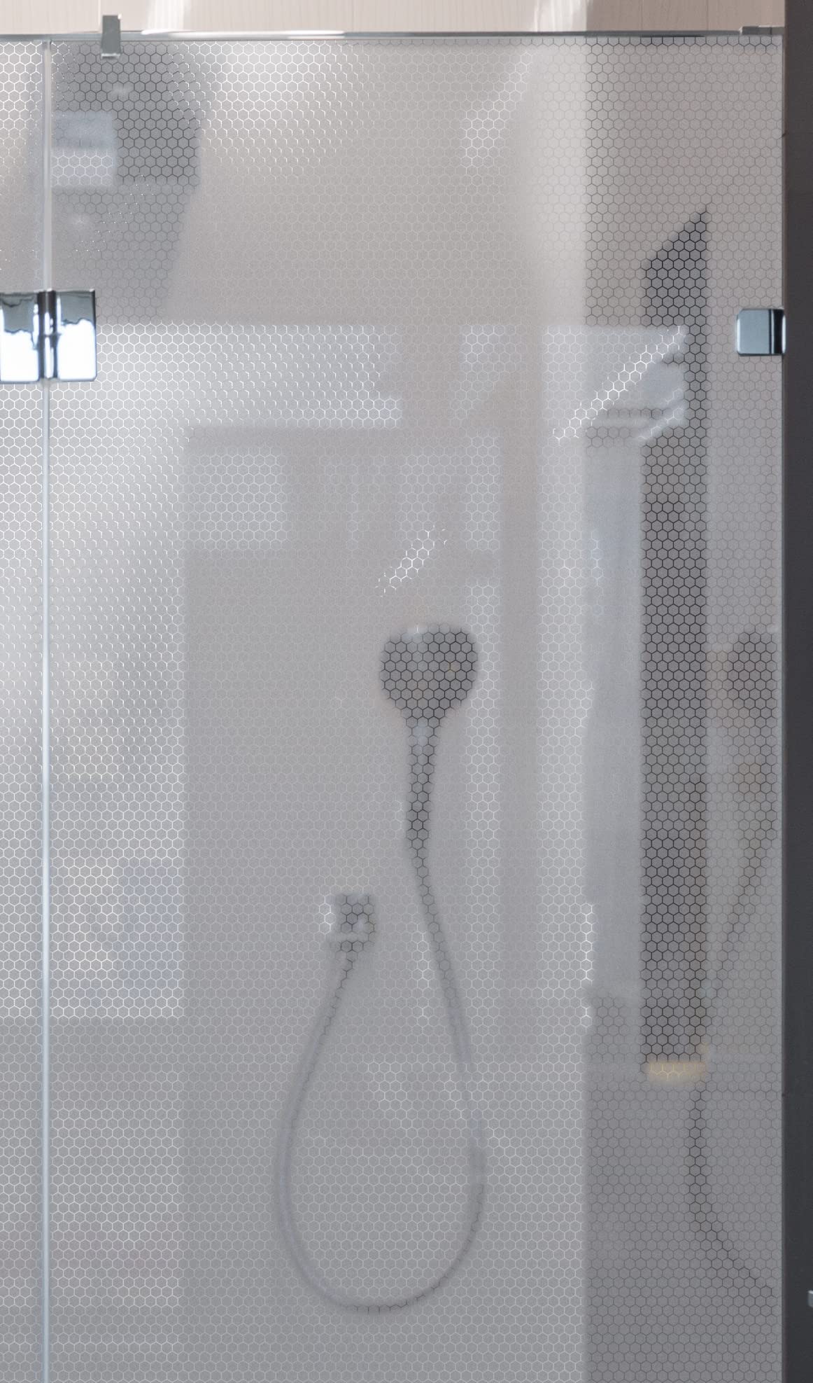 VViViD+ Hexagon Frosted Window Film Privacy Vinyl (50ft x 5ft)