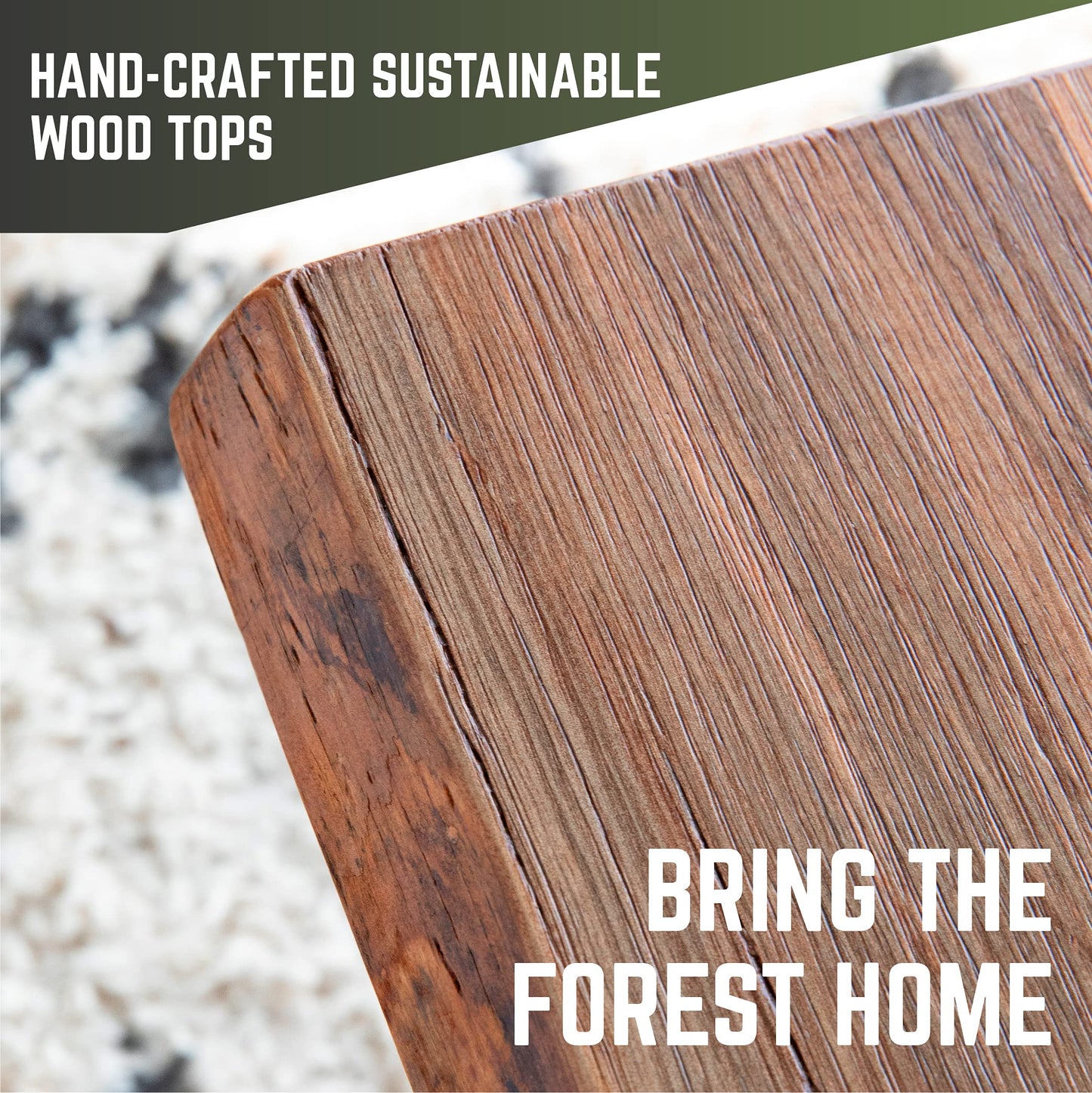 PIPE DECOR Restore Wood for Console Table Top or Bench 48 in. x 16 in. x 1.25 in. Reclaimed Ponderosa Pine Wood in Sunset Cedar Stain