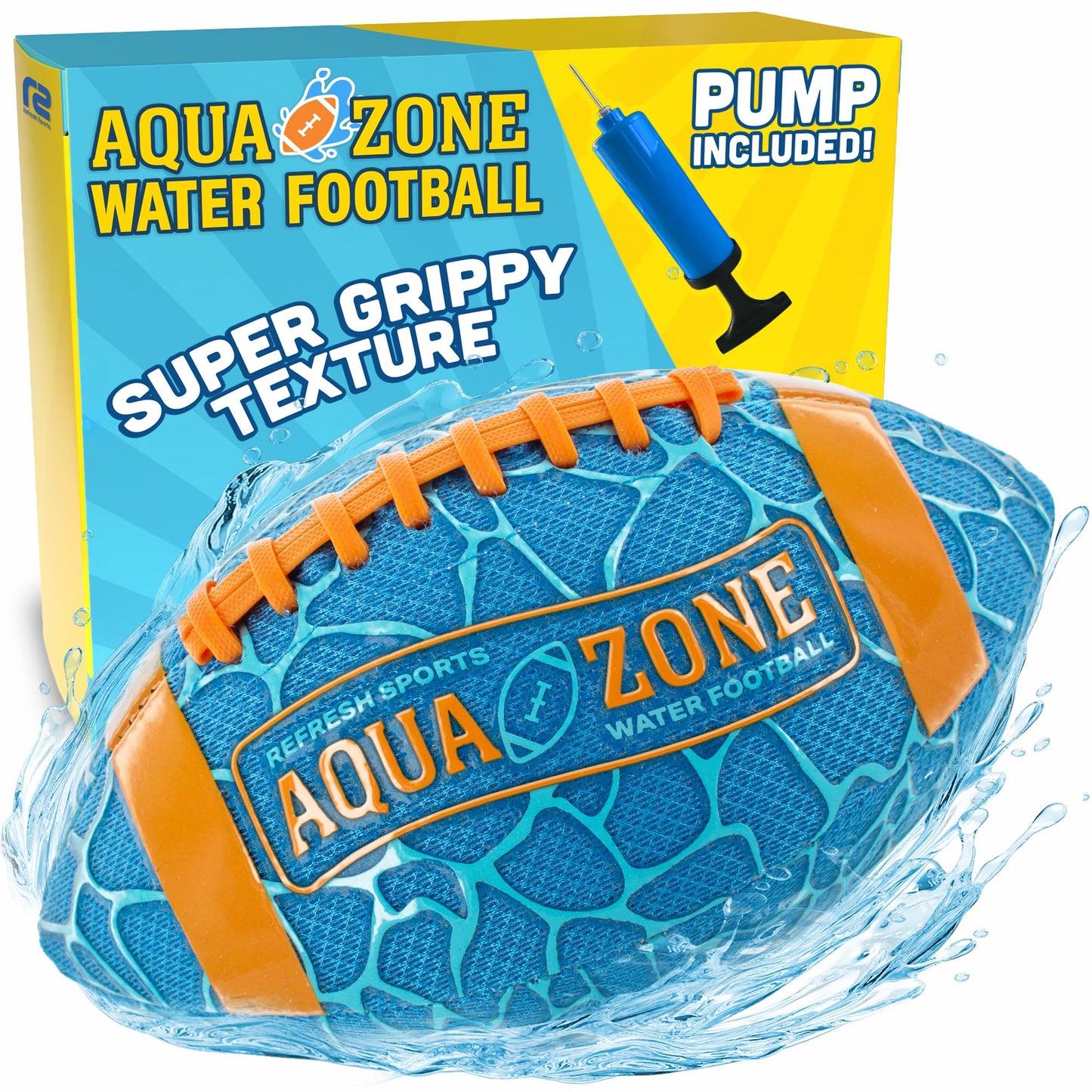 Water Football for Pool & Beach - Best Pool Toys for Kids All Ages - Easy Grip & Soft to Catch Footballs - Fun Outdoor Games Sports Toy - Pool Gifts for Kids 5 6 7 8 9 10 11 12 + Year Old Boy & Girl