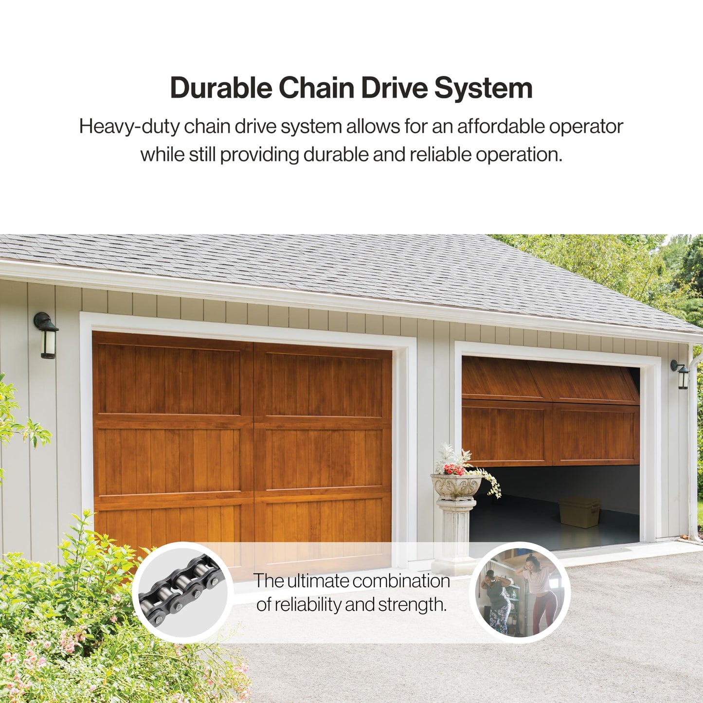Genie Chain Drive 500 Garage Door Opener with WiFi - Model 1135VM