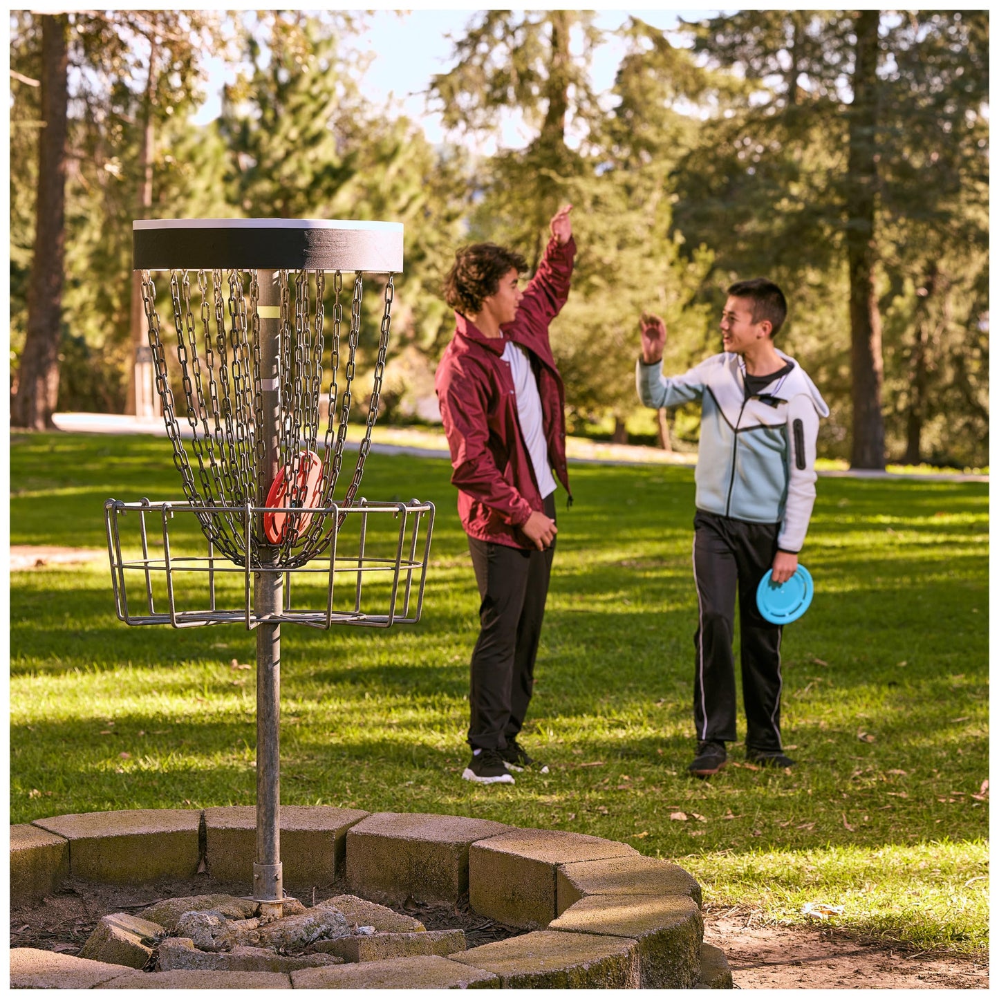 Aerobie Disc Golf Set of 3 Flying Discs, Frisbee Discs for Kids Parties and Backyard Games, Starter Disc Golf Accessories, Teen Boys Gift Ideas, Kids Toys for Ages 5 & Up