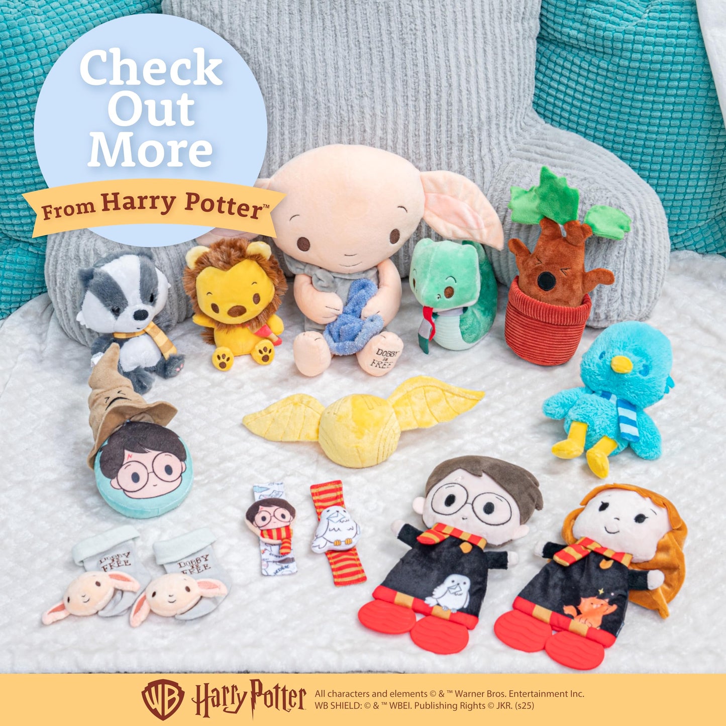 Kids Preferred Harry Potter Chocolate Frog Plush Stuffed Animal with Embroidered Details, Brown Minky Fabric, and Beans in Bottom, Hogwarts Collectible for Babies, Toddlers, and Kids, 6 Inches