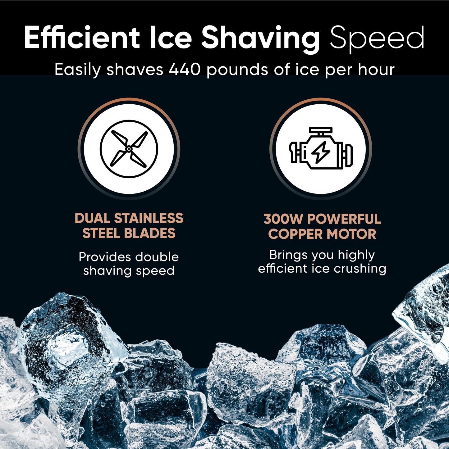 Tartle Kitchen - Stainless Steel Dual Blade Ice Shaver Snow Cone Maker Machine - Summer Parties & Refreshing Treats - Durable Easy to Use & Clean - Ideal for Catering, Restaurant & Commercial Kitchens