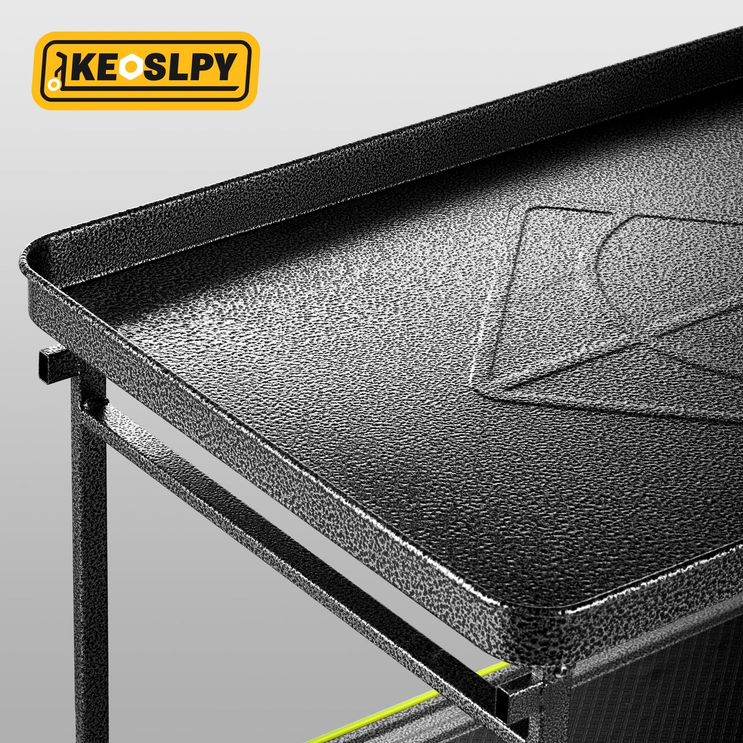 Keoslpy Upgraded Push Cart Dolly, 700lbs Foldable Platform Cart with Wheels, 2 Tier Heavy Duty Platform Truck, Moving Flatbed Cart for Warehouse, Garage, Workshop, Office 28.75" x 18.5" x 34"