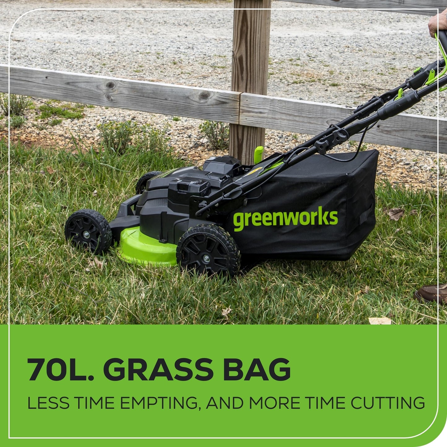 Greenworks 82V 25” Brushless (Self-Propelled) Cordless Lawn Mower, (2) 4.0Ah Batteries and Dual Port Rapid Charger (Great for Landscapers and Professionals)