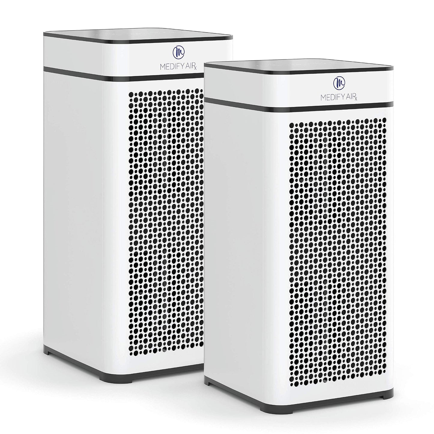 Medify MA-40 Air Purifier with True HEPA H13 Filter | 1,793 ft² Coverage in 1hr for Smoke, Wildfires, Odors, Pollen, Pets | Removal to 0.1 Microns | White, 2-Pack