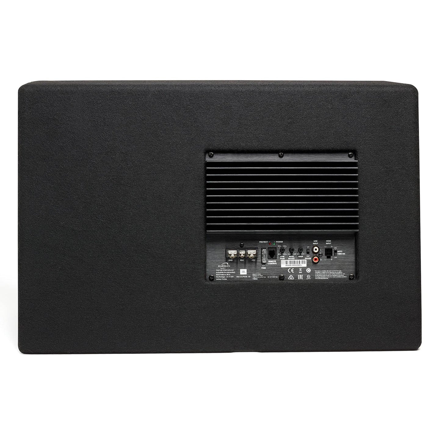 JBL SUBBP12AM - 12” amplified 12” Subwoofer with Sub Level Control, Black