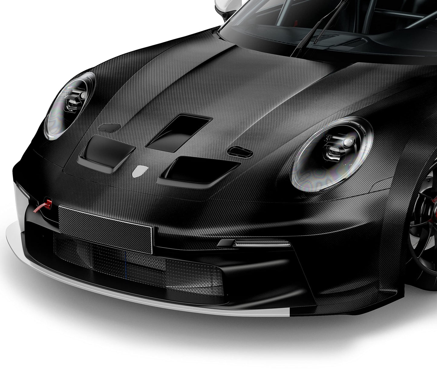VViViD+ Square Black Carbon Fiber Vinyl Wrap Roll 50ft x 5ft