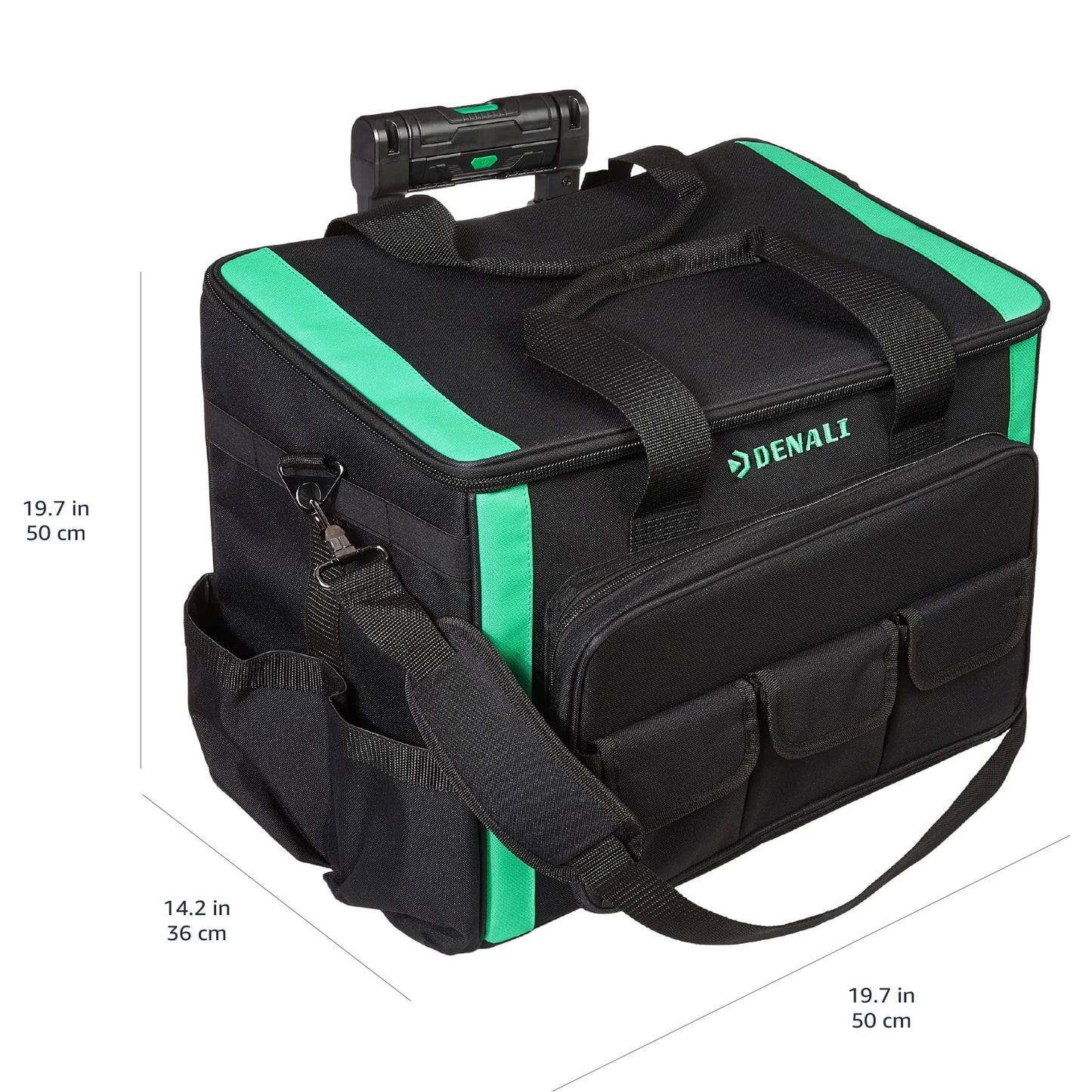 Amazon Basics Tool Rolling Bag, Black, 20 Pockets (Previously Denali Brand)