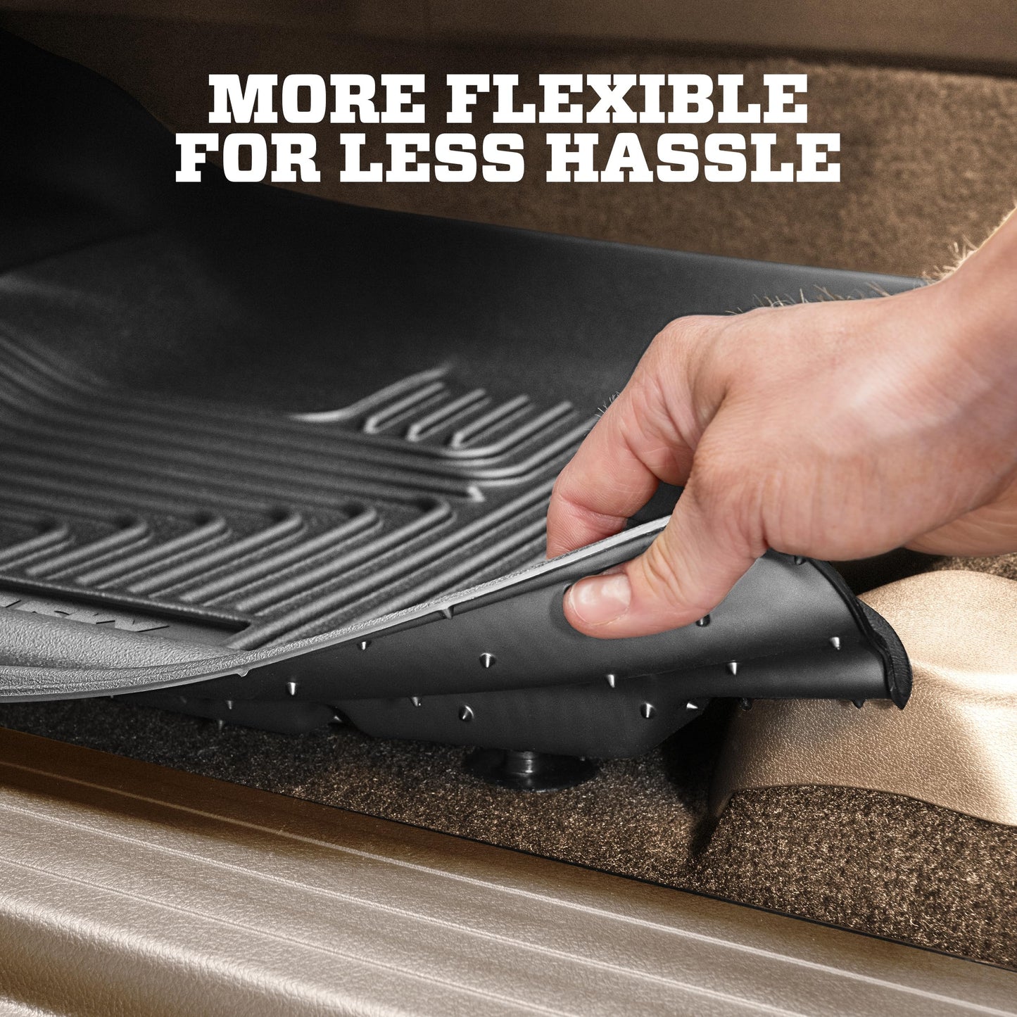 Husky Liners Weatherbeater Floor Mats | Fits 2010-2019 Ford Taurus | Front & 2nd Row, 3-pc Black - 98701