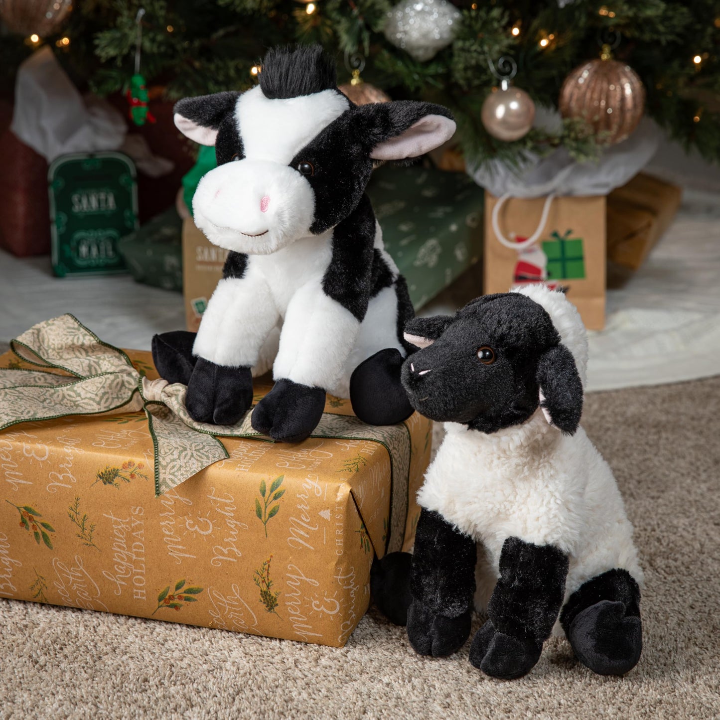 The Petting Zoo Lamb Stuffed Animal Plushie, Gifts for Kids, Wild Onez Farm Animals, Lamb Plush Toy 12 inches